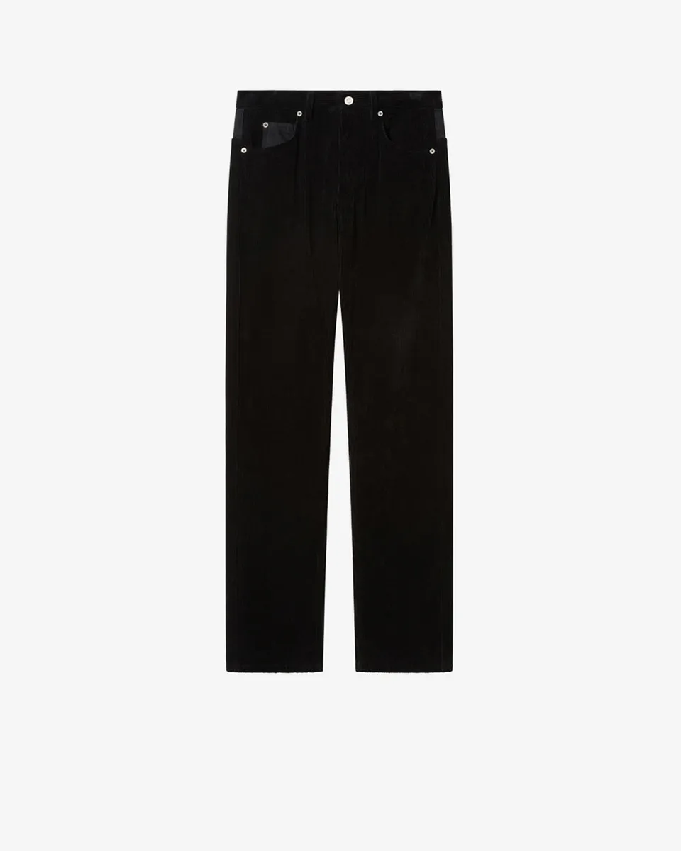 Isabel Marant Jude jean velours noir droit