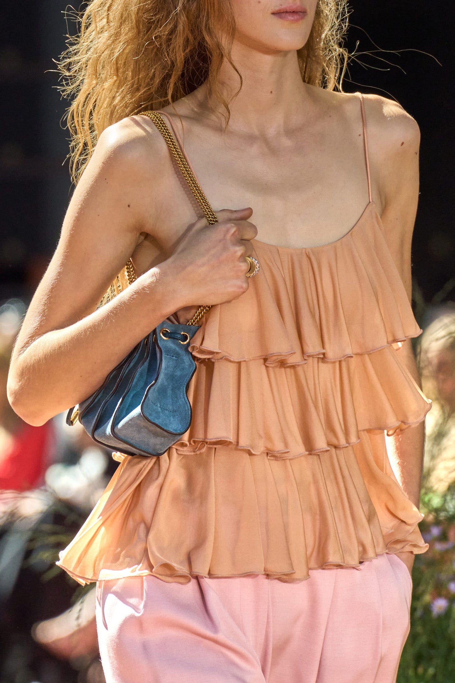 Ulla Johnson Adria Petit Sac Chaîne Haze Daim