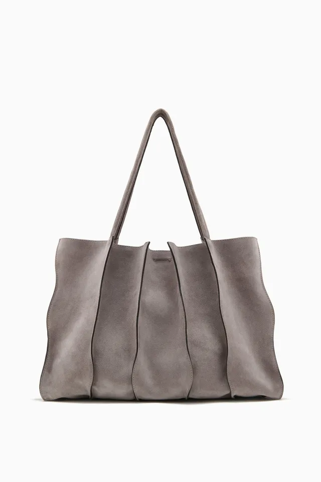 Ulla Johnson Adria tote daim gris Dove