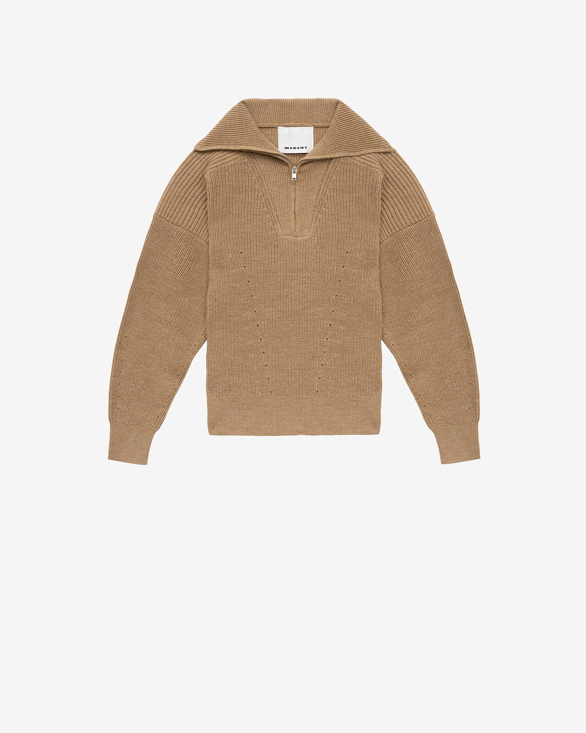 Isabel Marant Benny PU0080HA pull camel laine mérinos
