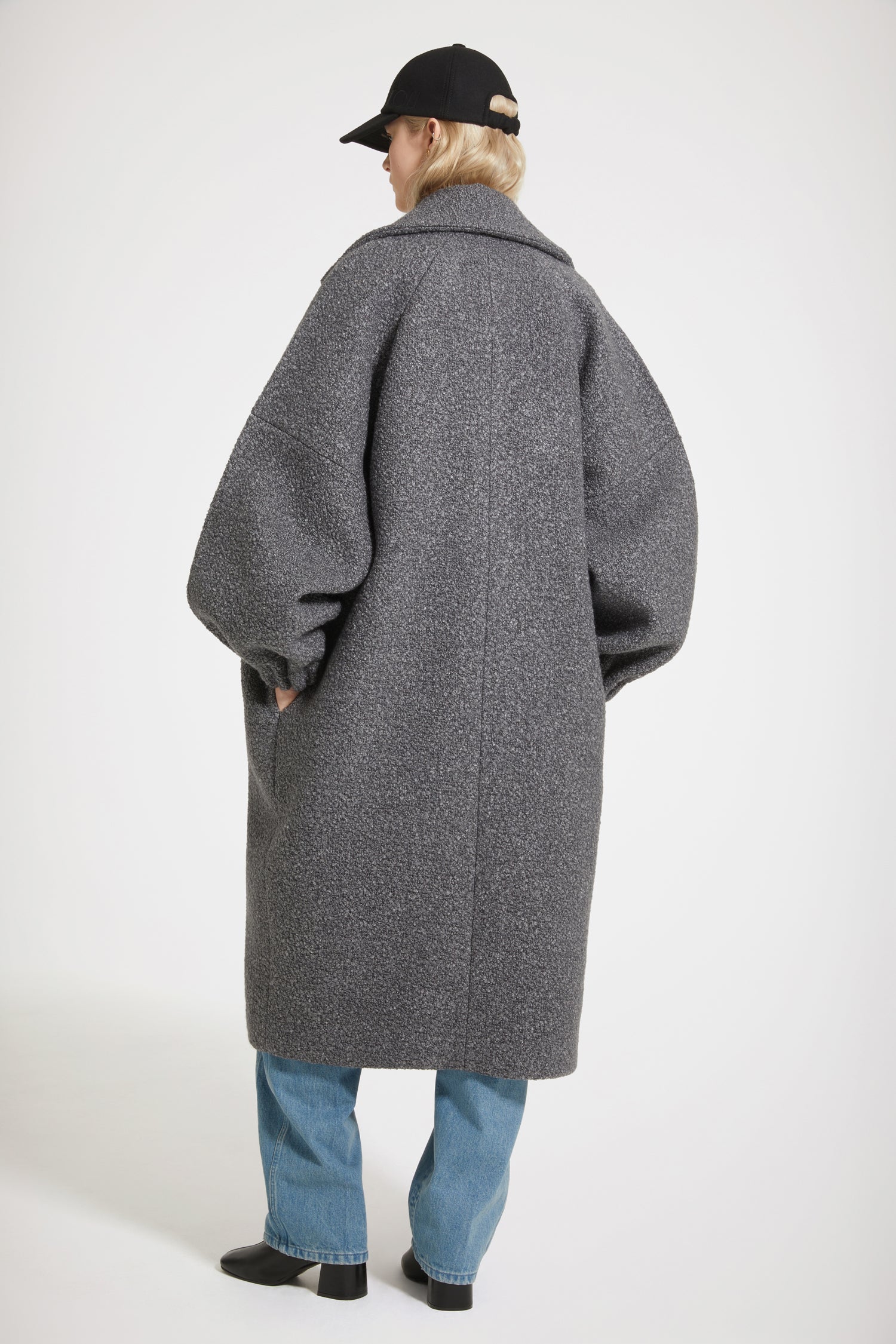 Patou Coats H23CO0180154959A manteau anthracite 34-42