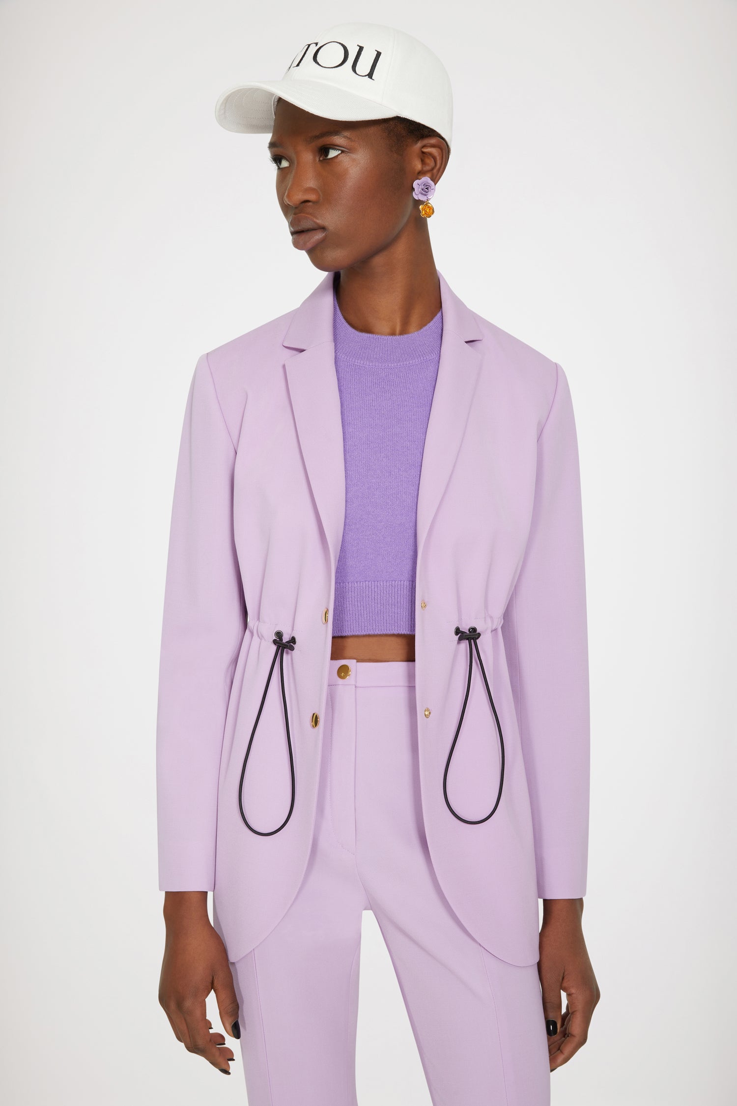 Patou Jackets JA026 veste laine wisteria 38