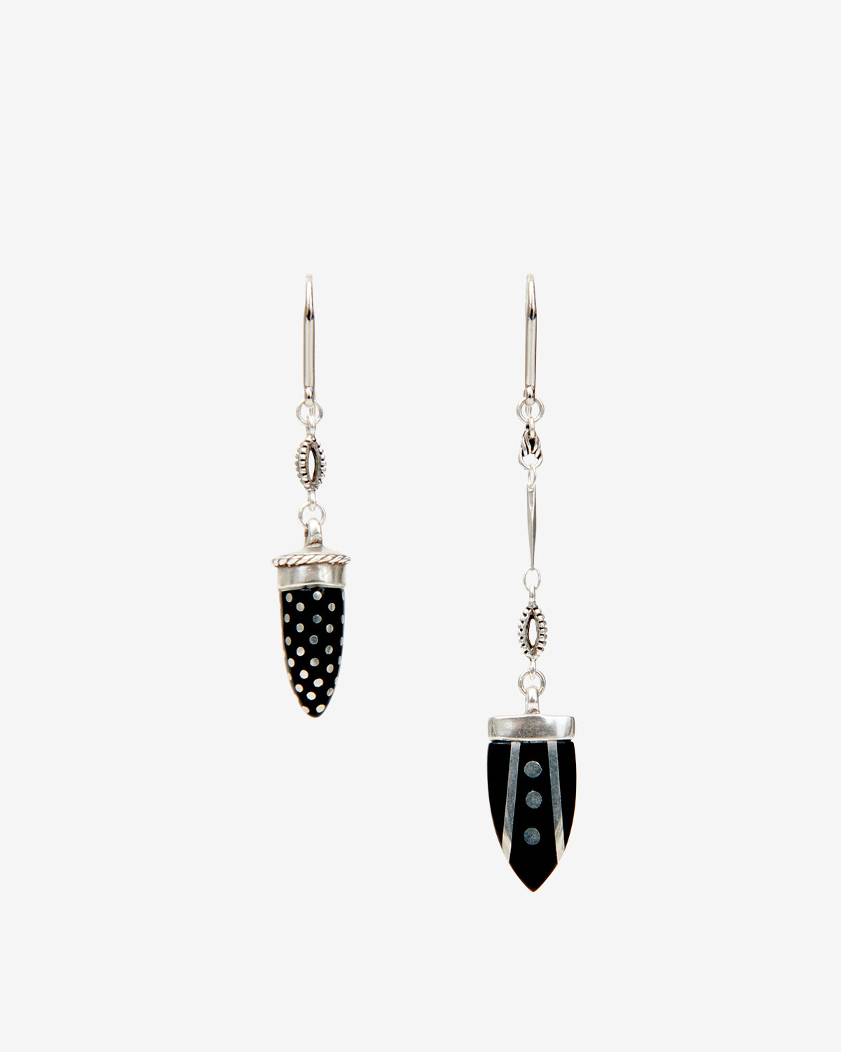 Isabel Marant Cala boucles d'oreilles noir argente