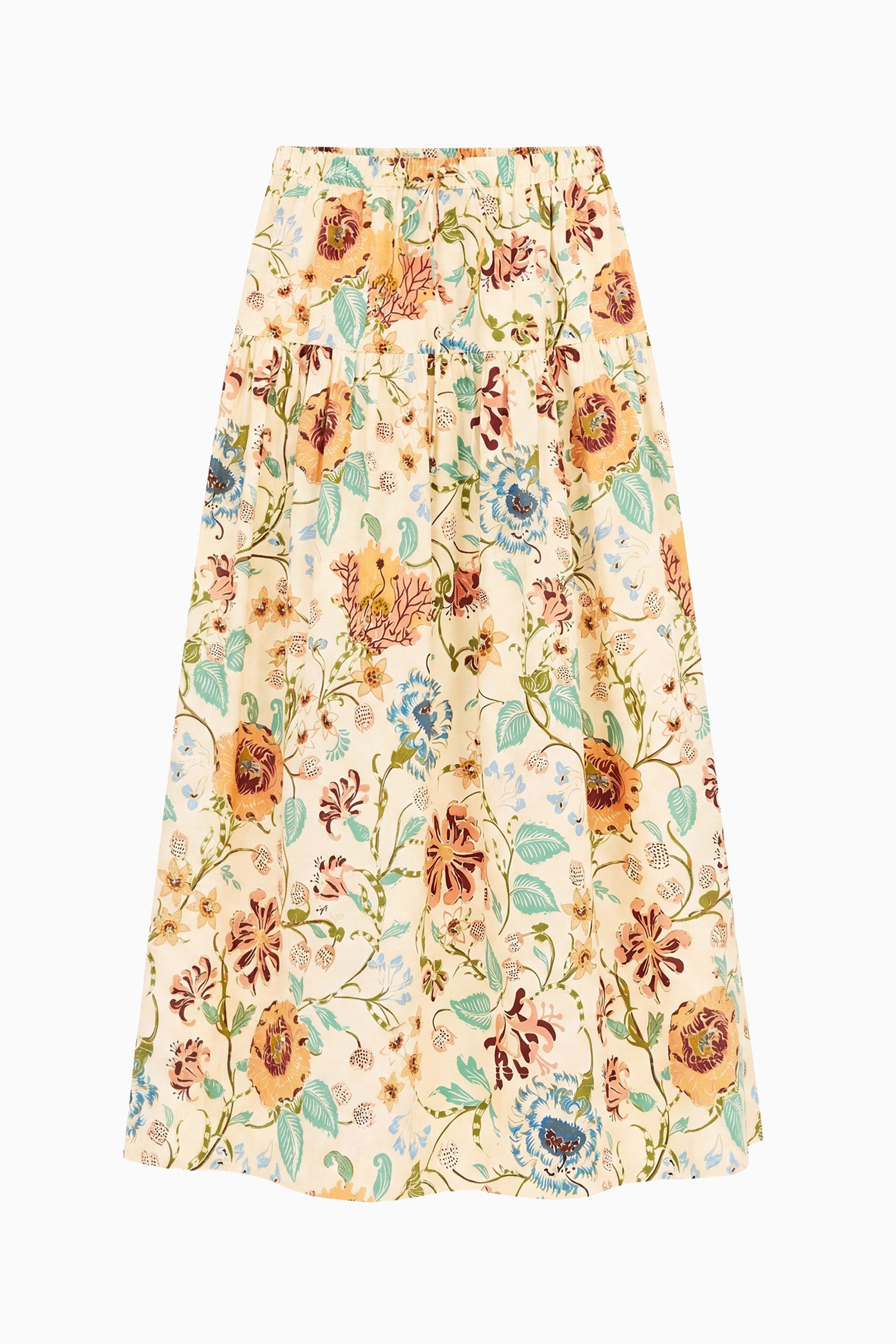 Ulla Johnson Theodora jupe midi coton Abalone 4