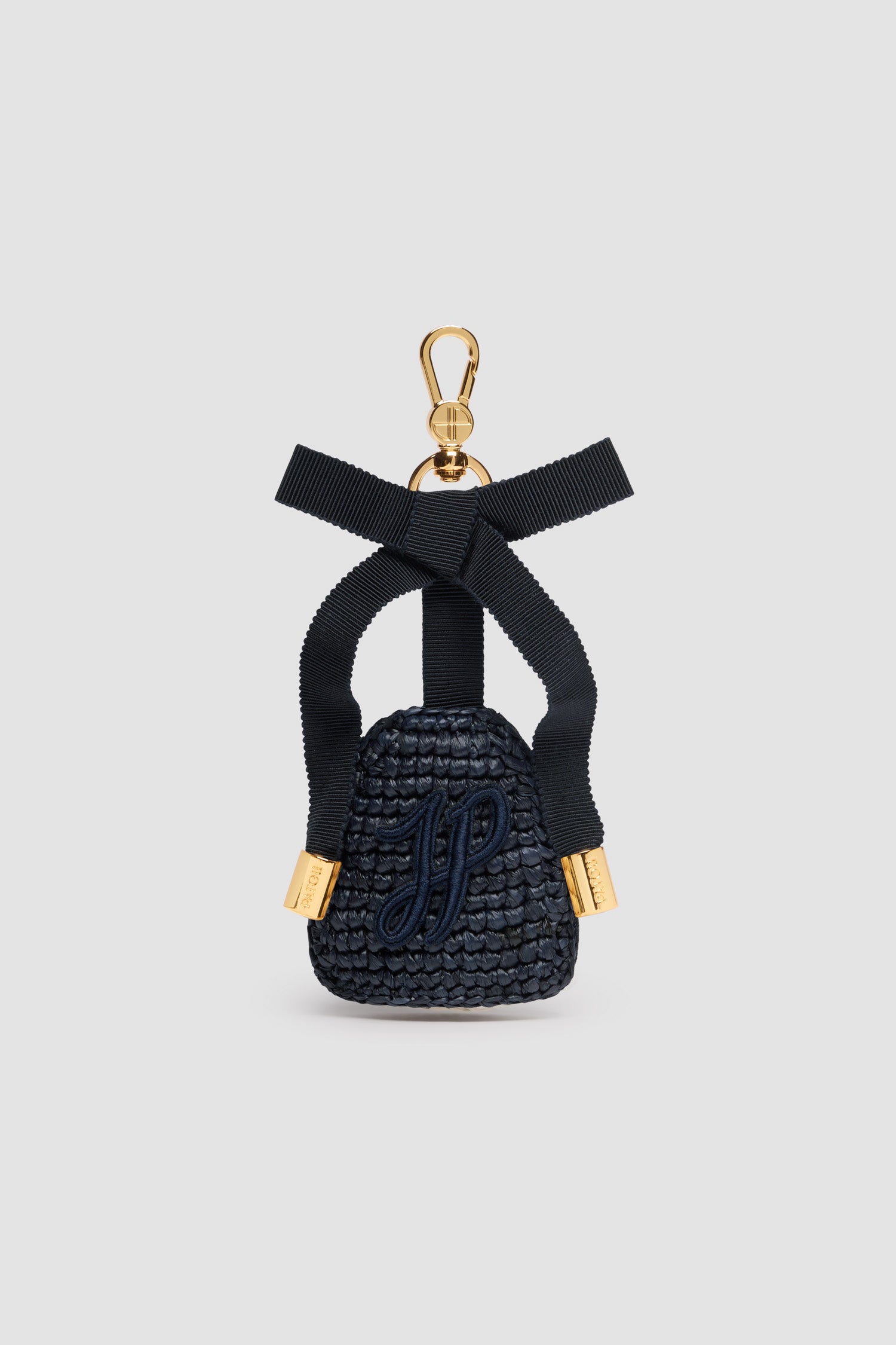 Patou P25AC0910215699N porte-clés raffia Navy Black