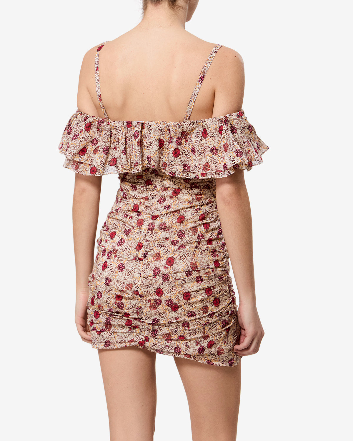 Isabel Marant Davilia RO1102FA-D3J03E robe écru volants