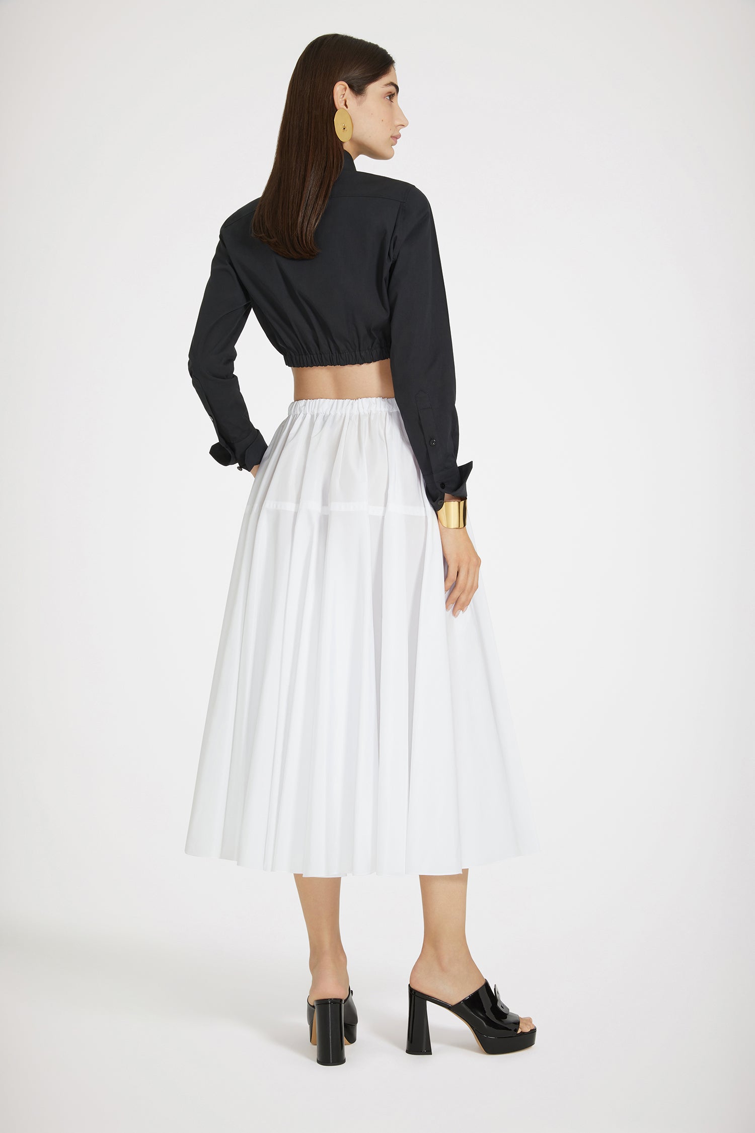 Patou SK058 P24SK058 jupe maxi faille blanche 34-44