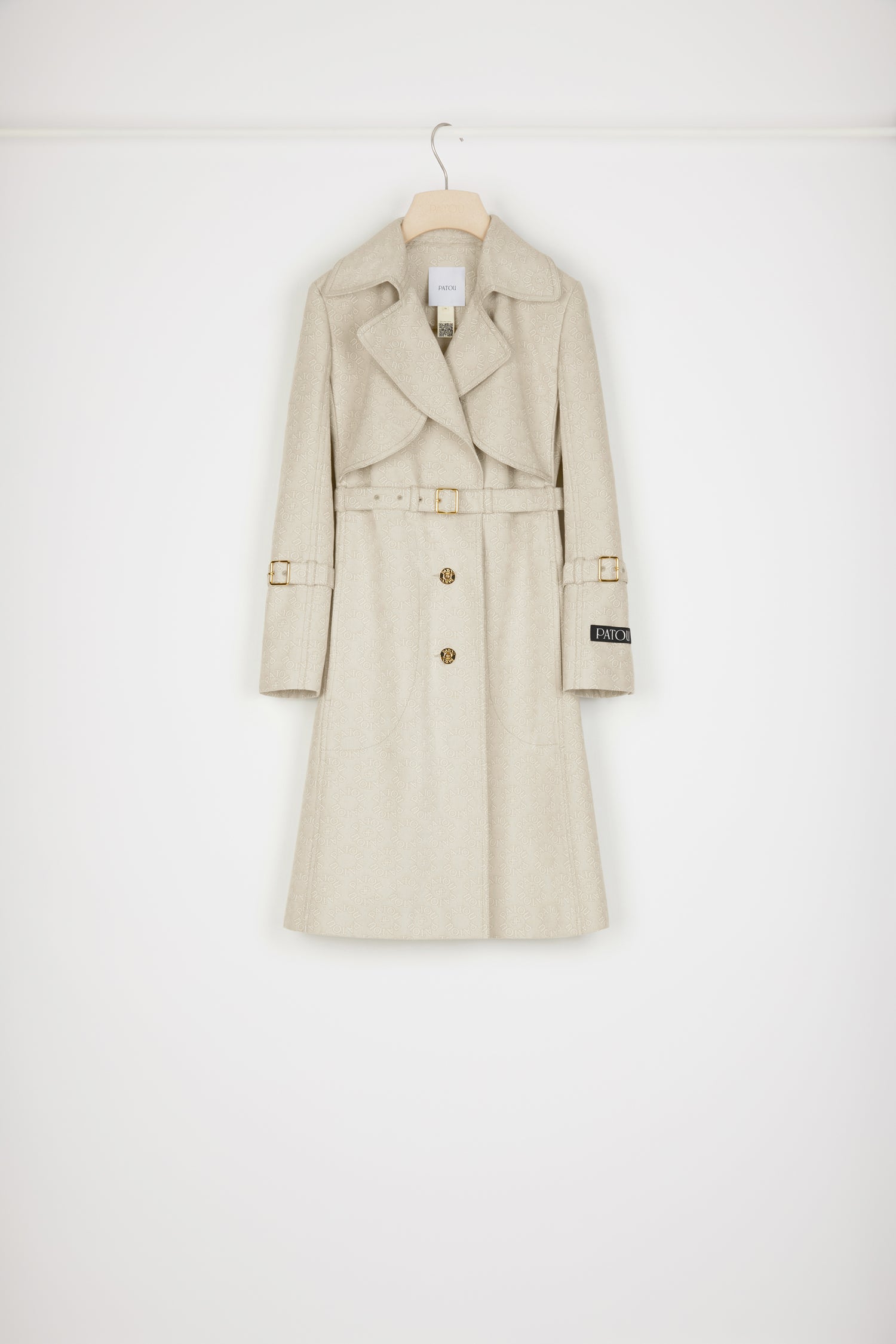 Patou OU019 trench coton bio Medallion tailles 34-44