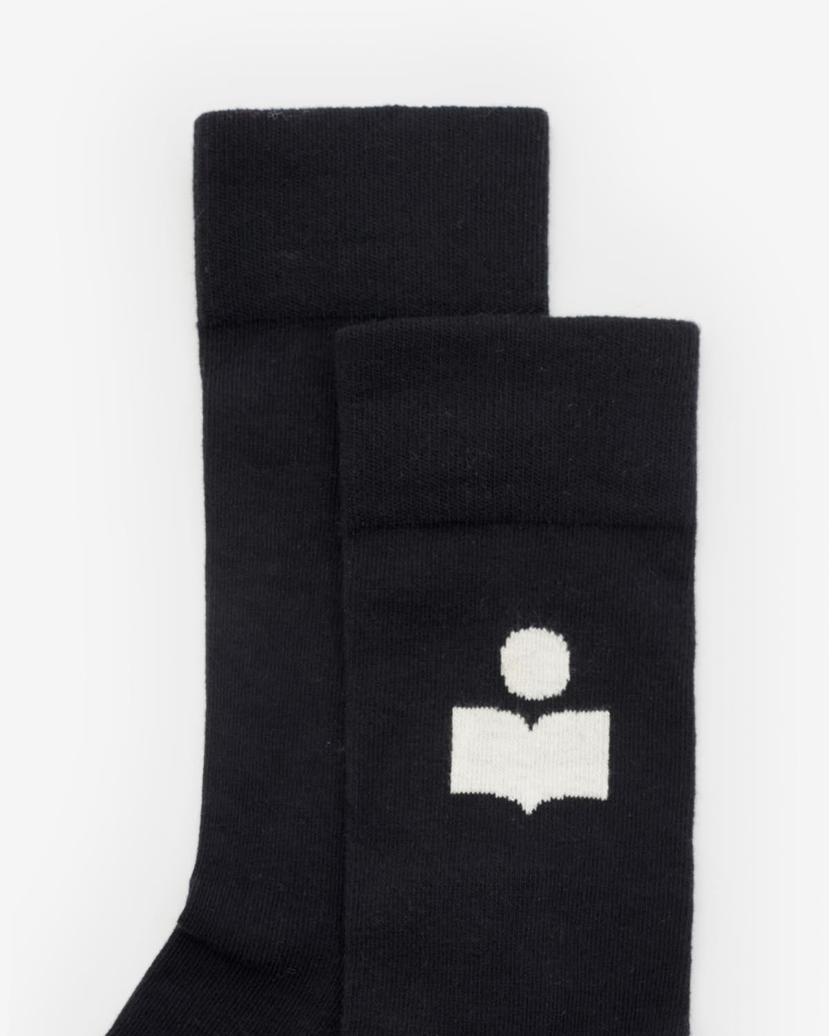 Isabel Marant Siloki CT001JFA chaussettes logo noir