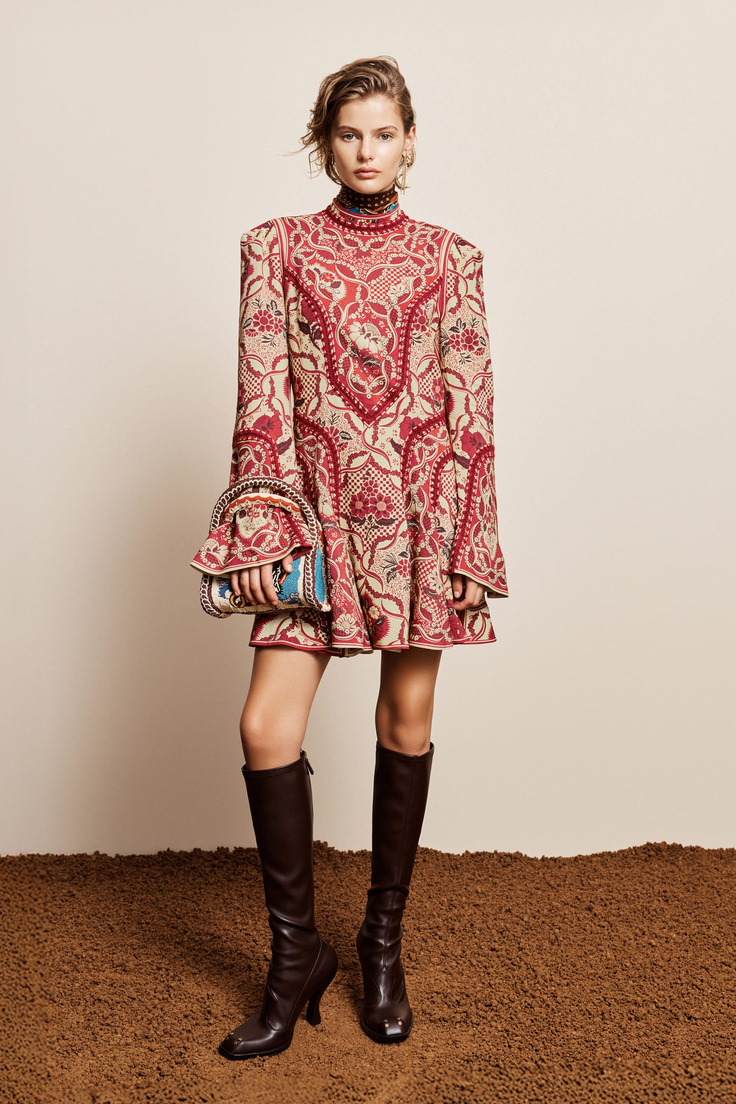 Alemaïs Kenny robe mini évasée viscose lin