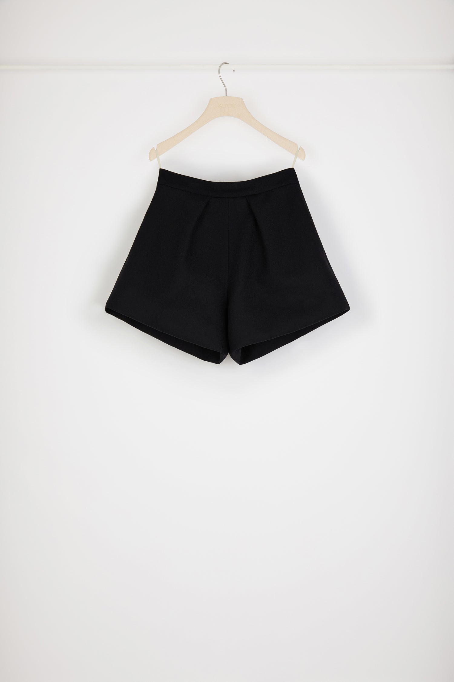 Patou H22TR0220003999B short laine cachemire noir