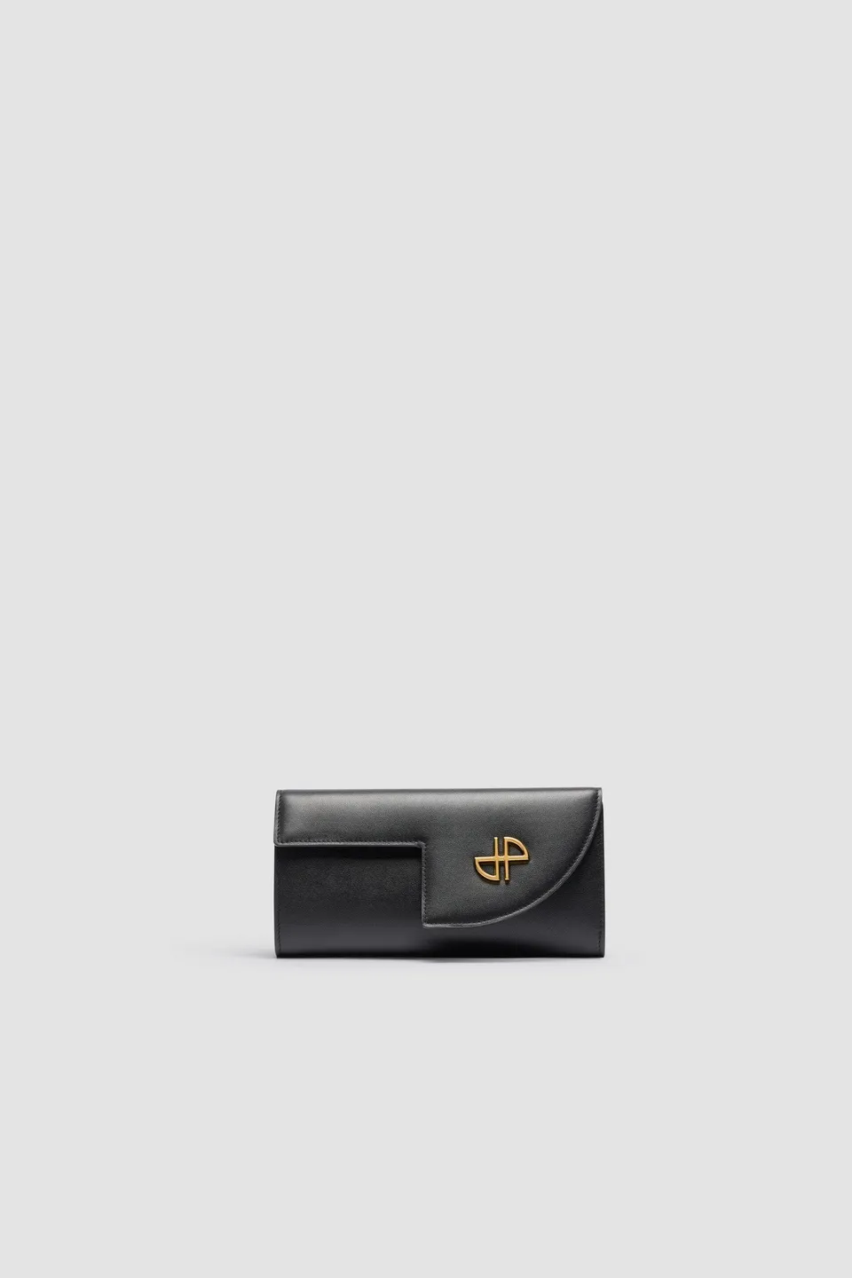 Patou P24BA0115000999B pochette cuir noir chaîne JP