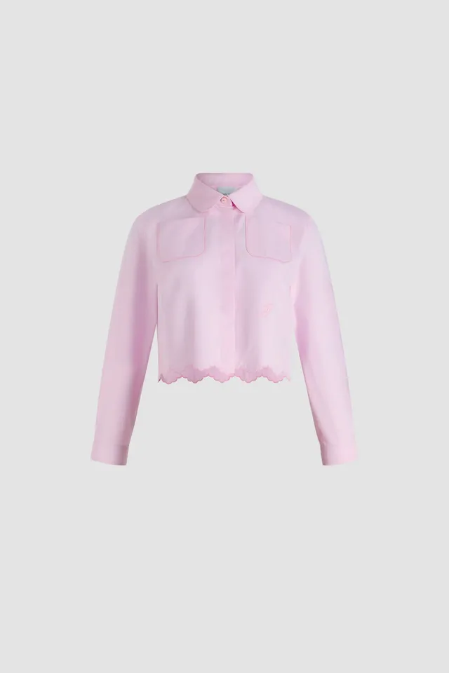 Patou BL038 chemise coton bio rose primrose crop
