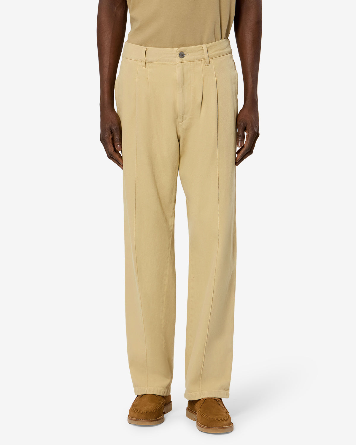 Isabel Marant Kostinur jean jaune coupe loose