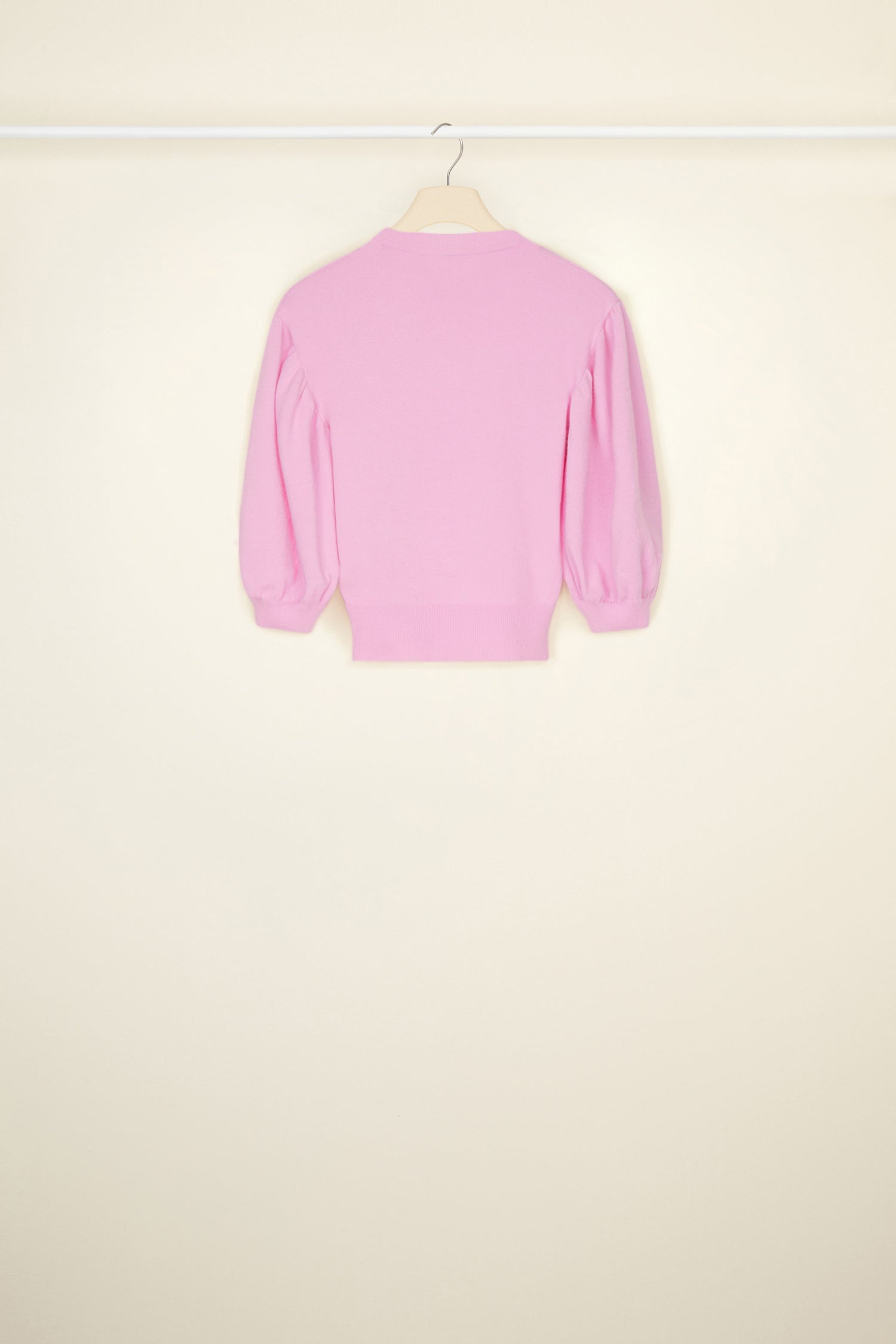 Patou KN086 pull cropped cachemire lilas