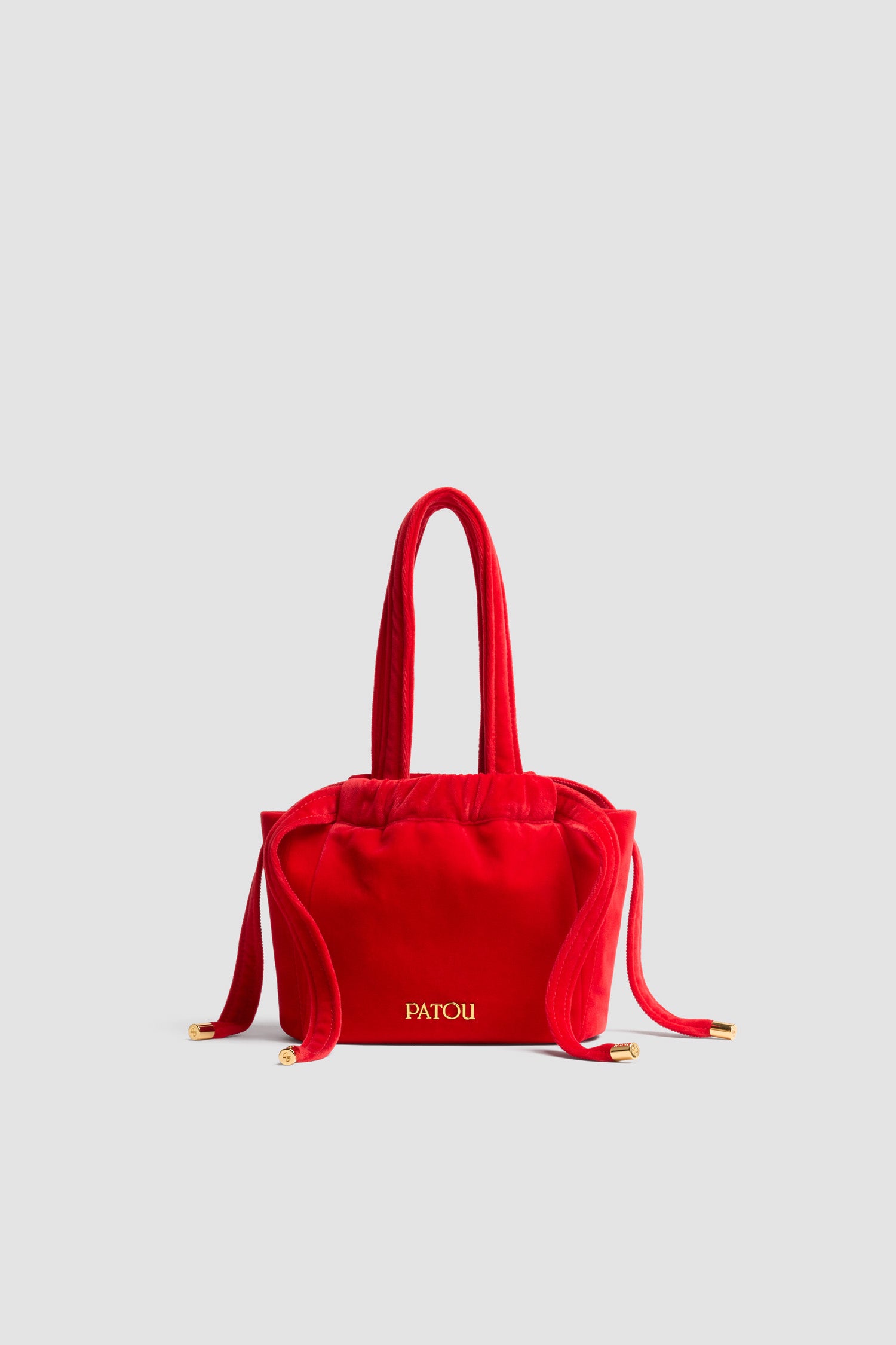 Patou AC074 pochette rouge velours coton