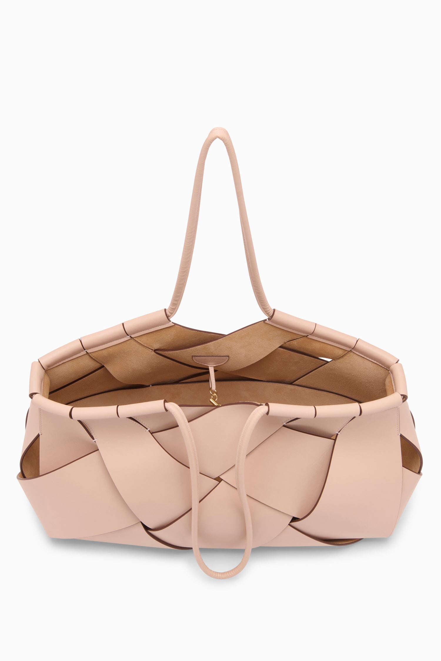 Ulla Johnson Charlotte tote cuir tressé petal