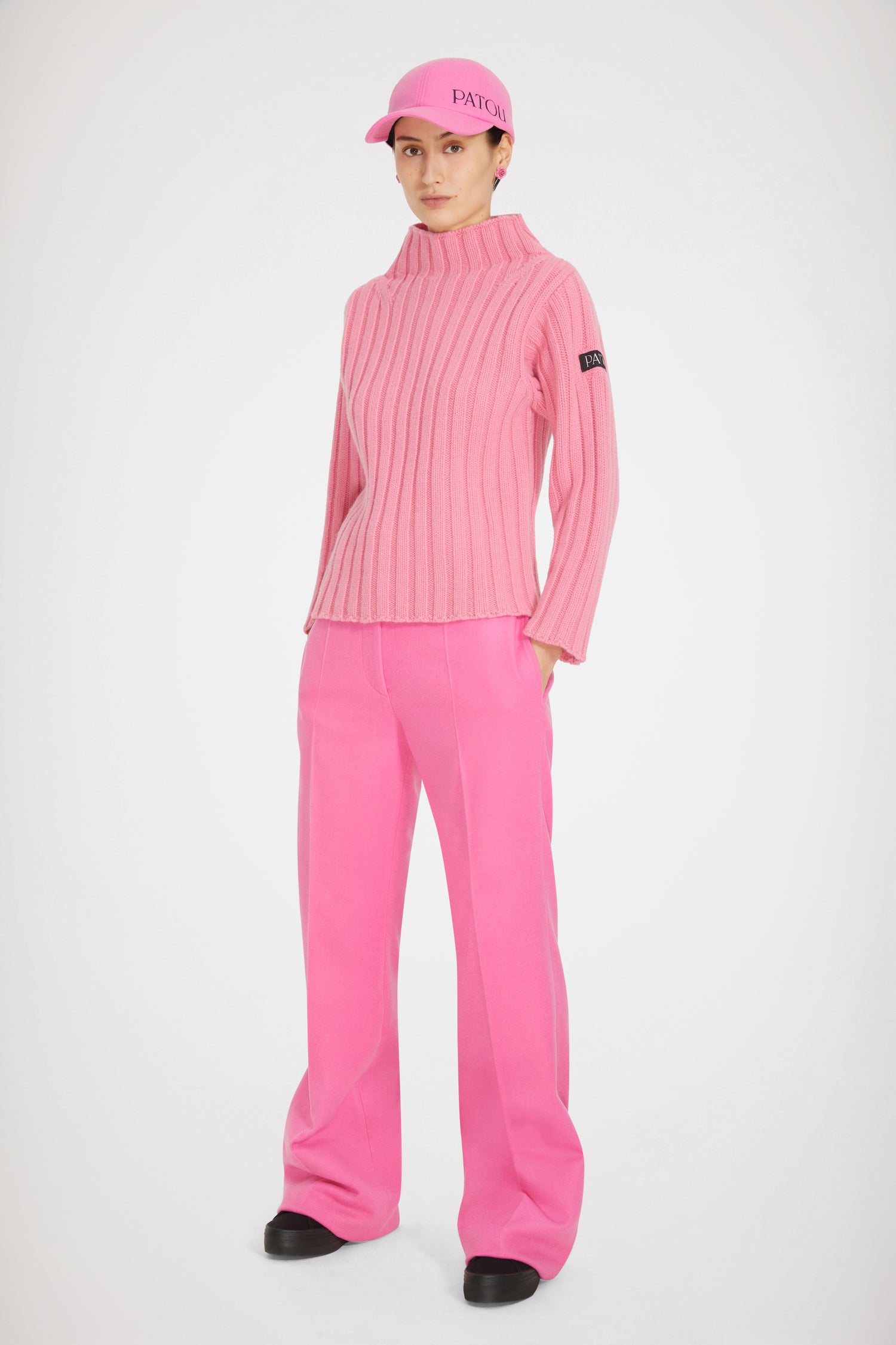 Patou Knitwear pull KN0888052451P laine cachemire rose