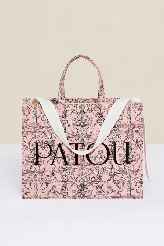 Patou Bags AC024 tote bag Pink Fairy Tales coton bio