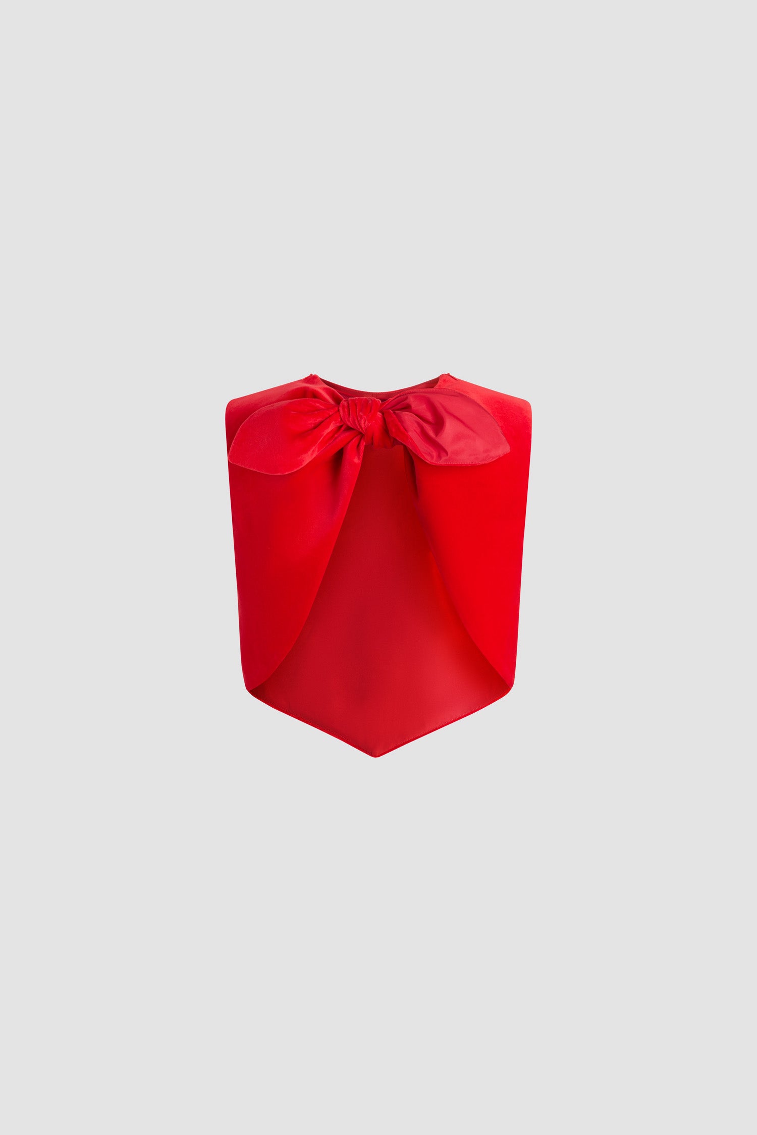 Patou TO161 top velours coton bio rouge
