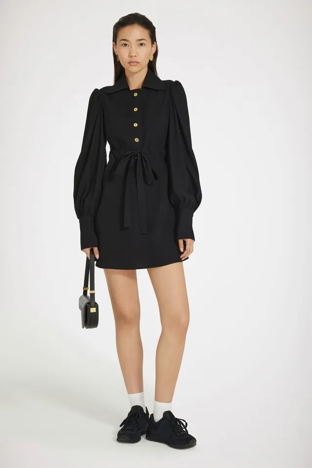 Patou robe P24DR1420167999B noire seersucker 38