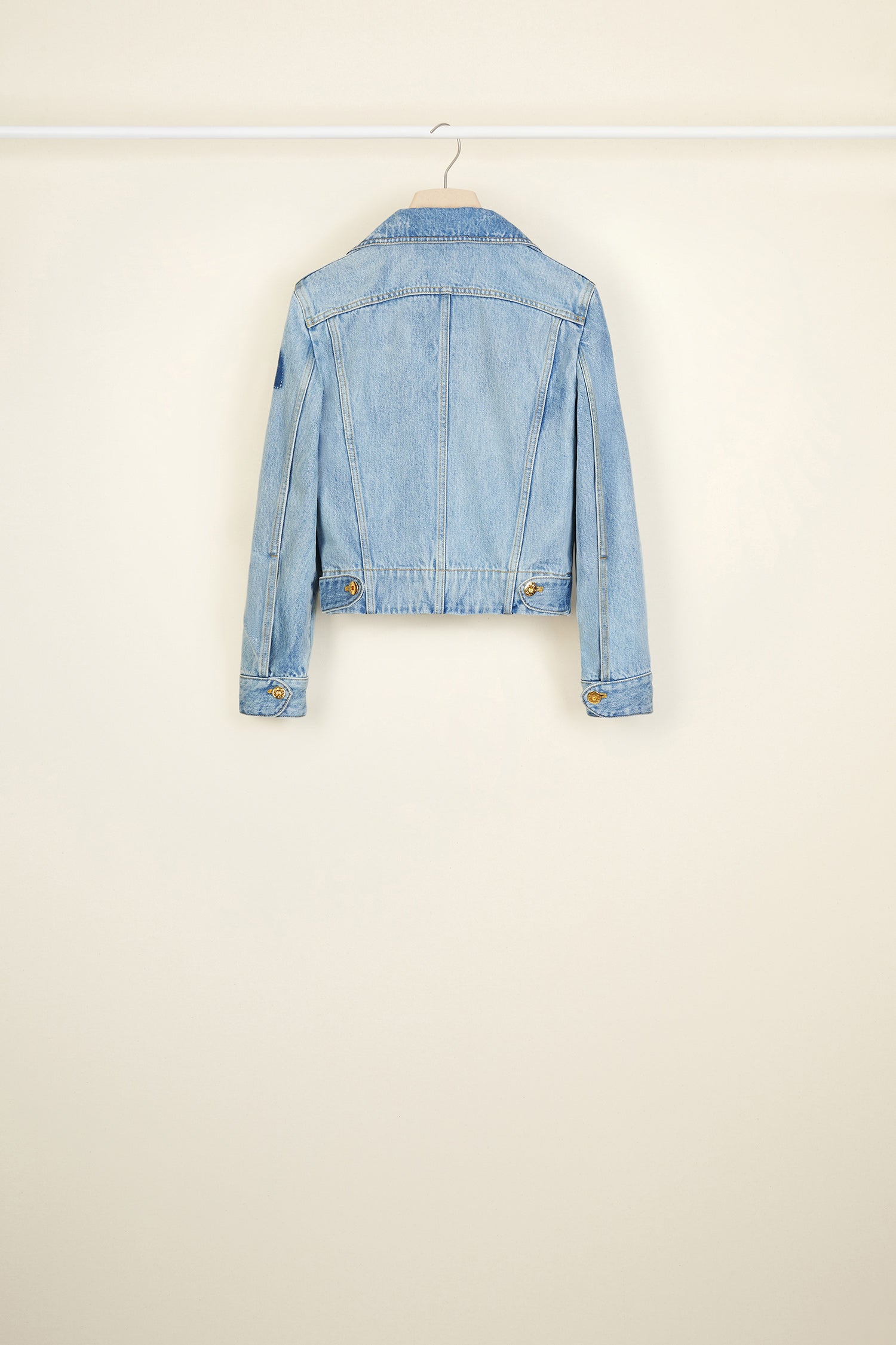 Patou Denim veste jean OU001 Blueberry denim bio coupe ajustée