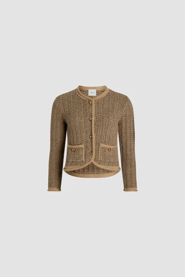 Patou Jackets veste alpaga beige XS-XL cintrée