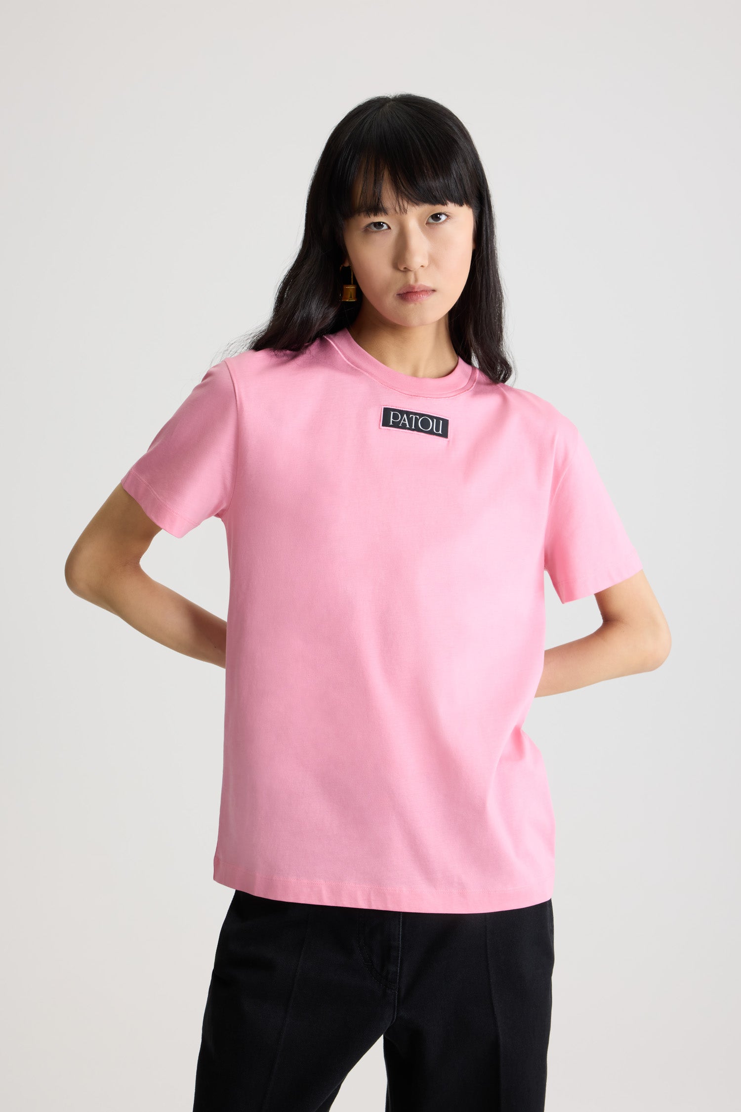 Patou JE187 t-shirt coton bio rose Pink Pearl