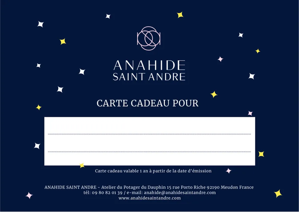 Anahide Saint André carte cadeau vestiaire femme