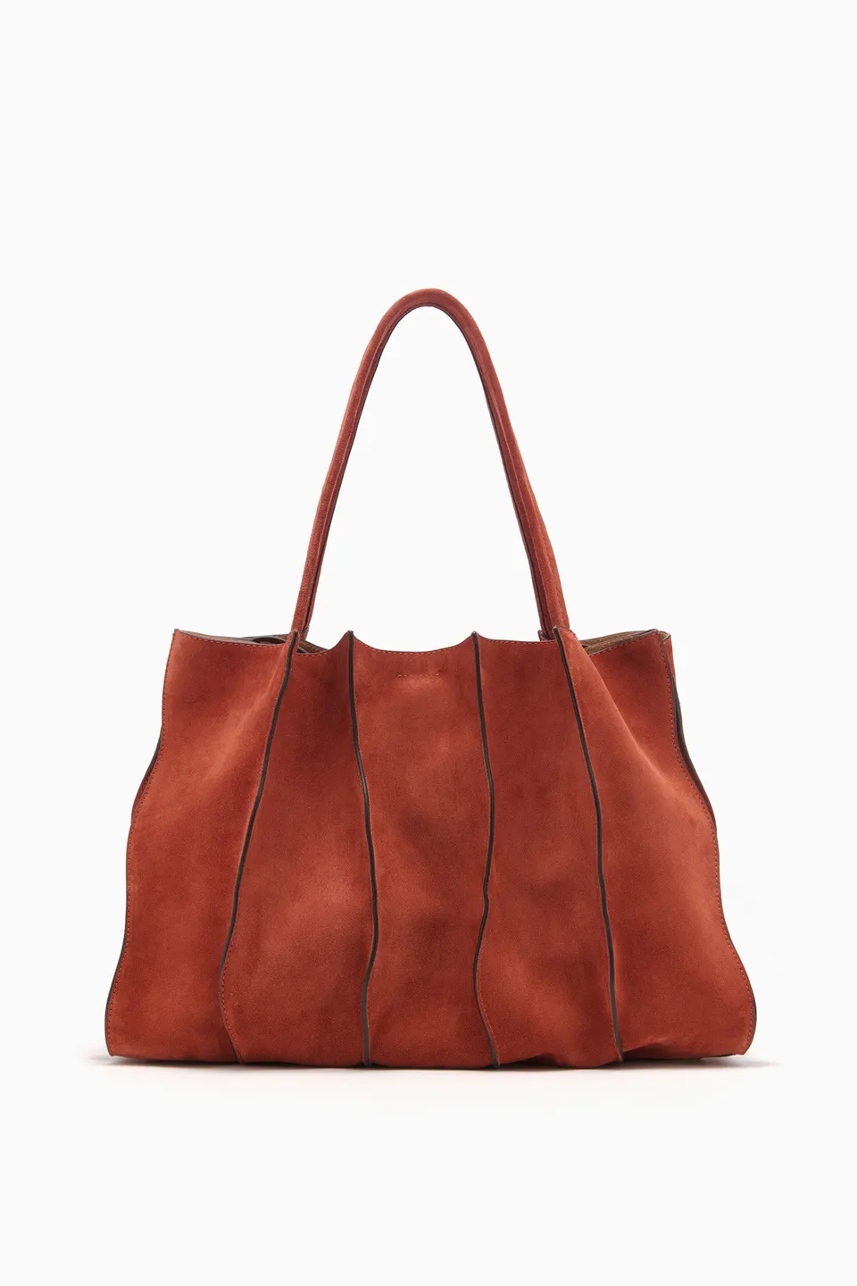 Ulla Johnson Adria sac cabas daim rouille grand