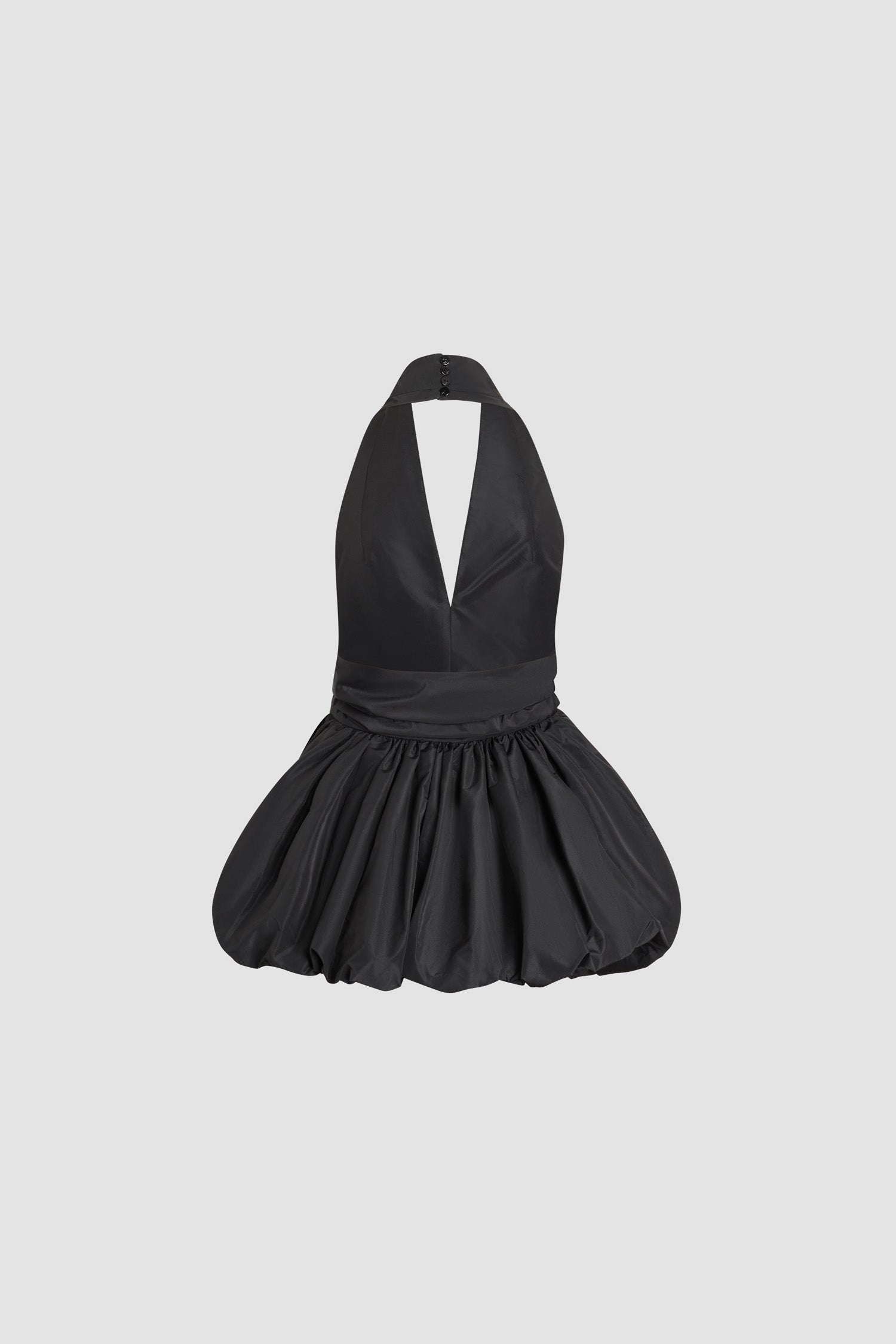 Patou DR233 robe mini faille noire nouée