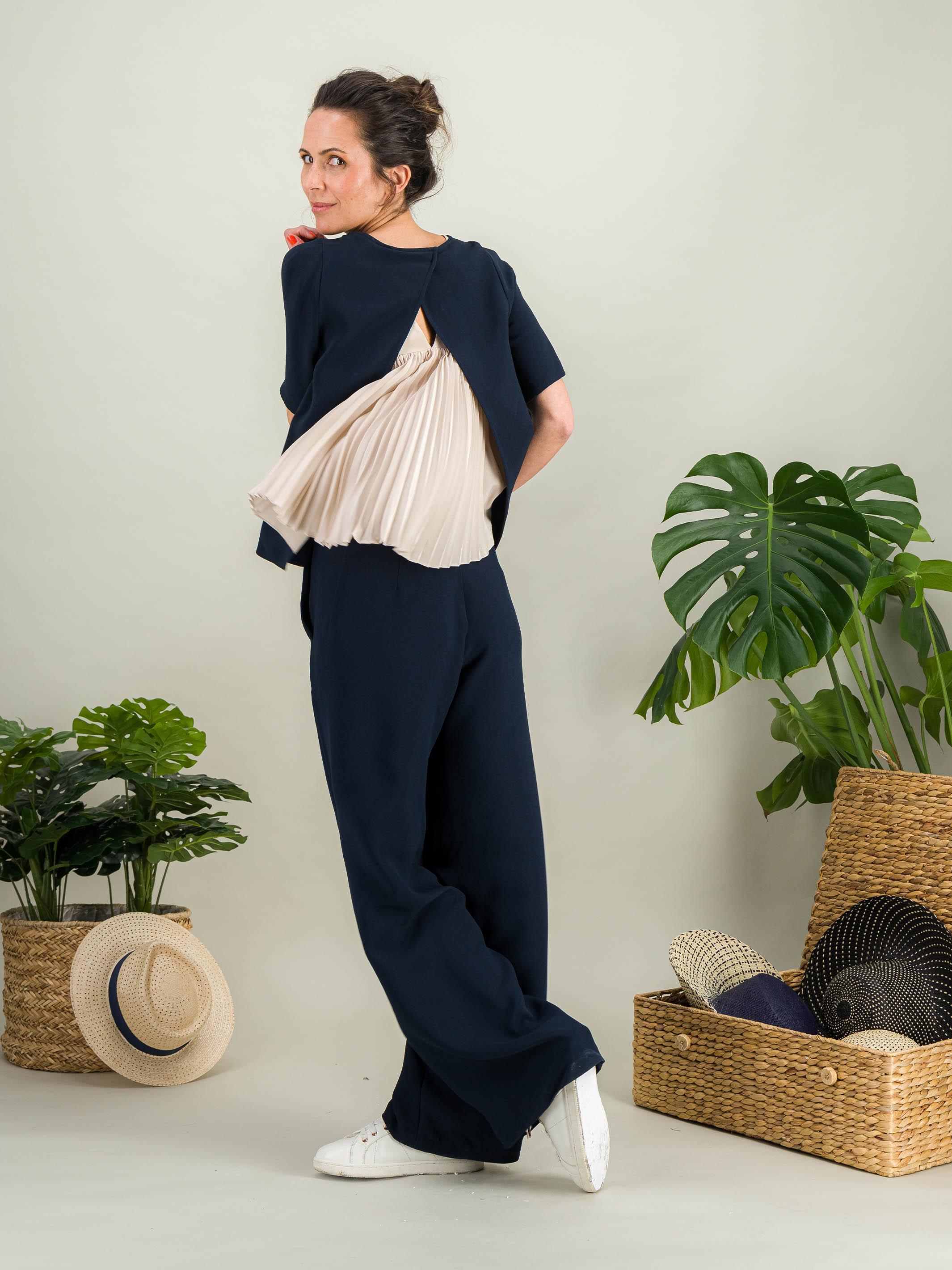 Anahide Saint André Comète Amaya set 2 tops blanc sable