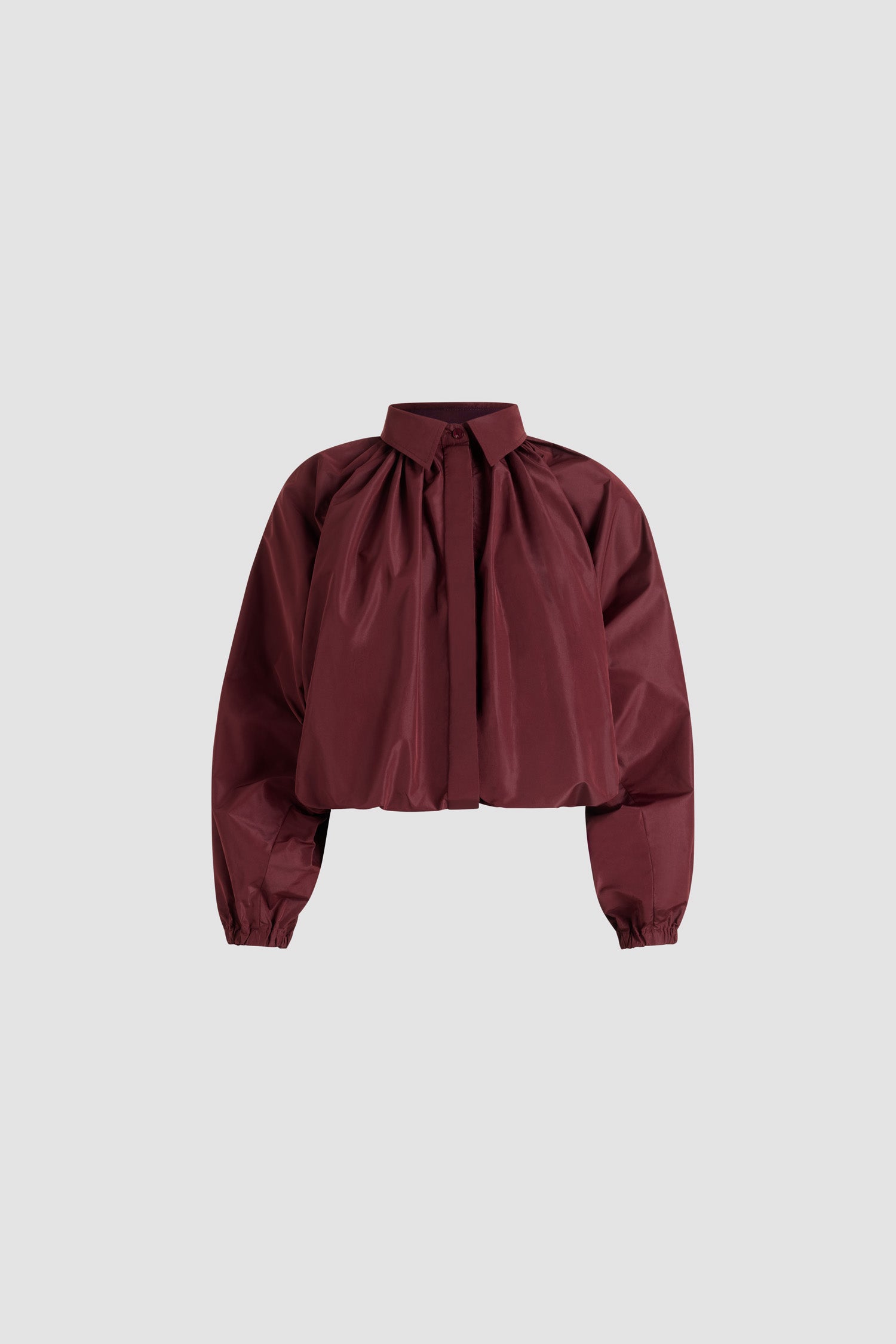 Patou Bubble blouse faille recyclée Vignola bordeaux