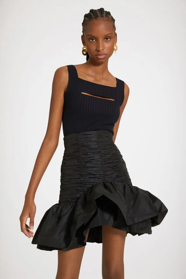Patou KN126 débardeur noir maille coton bio