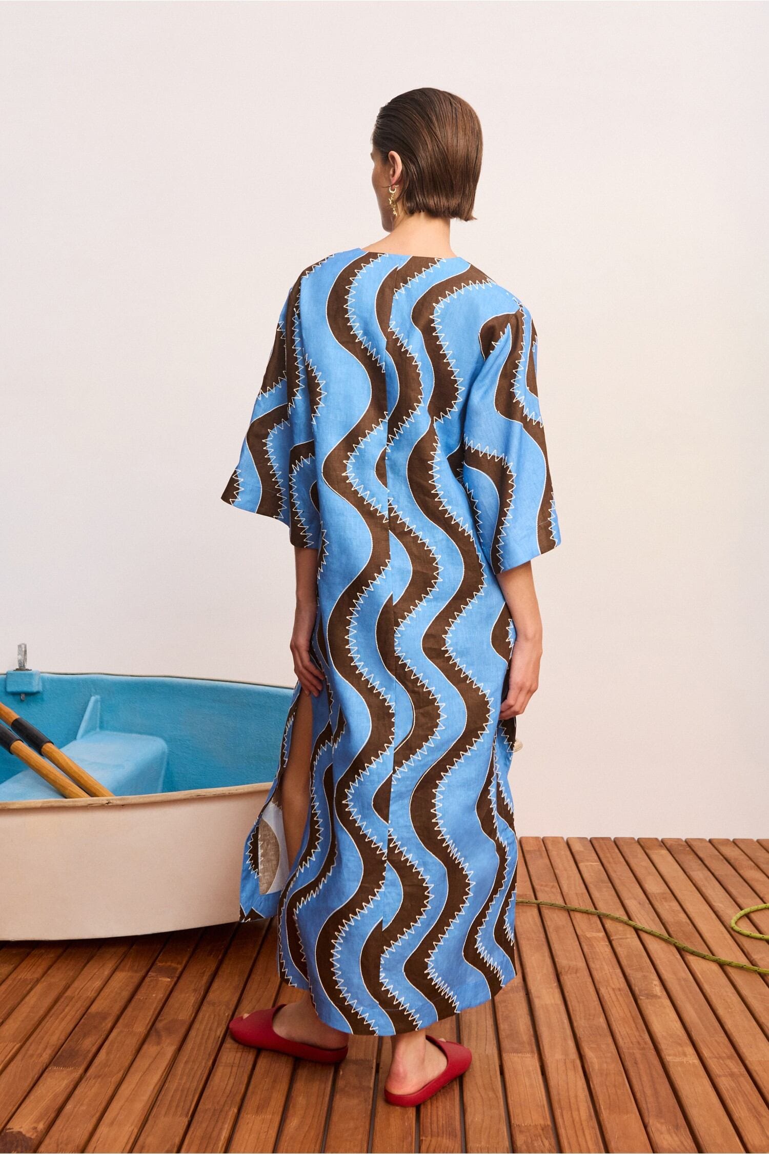 Alemaïs Frankie Midi Dress robe midi lin à poches