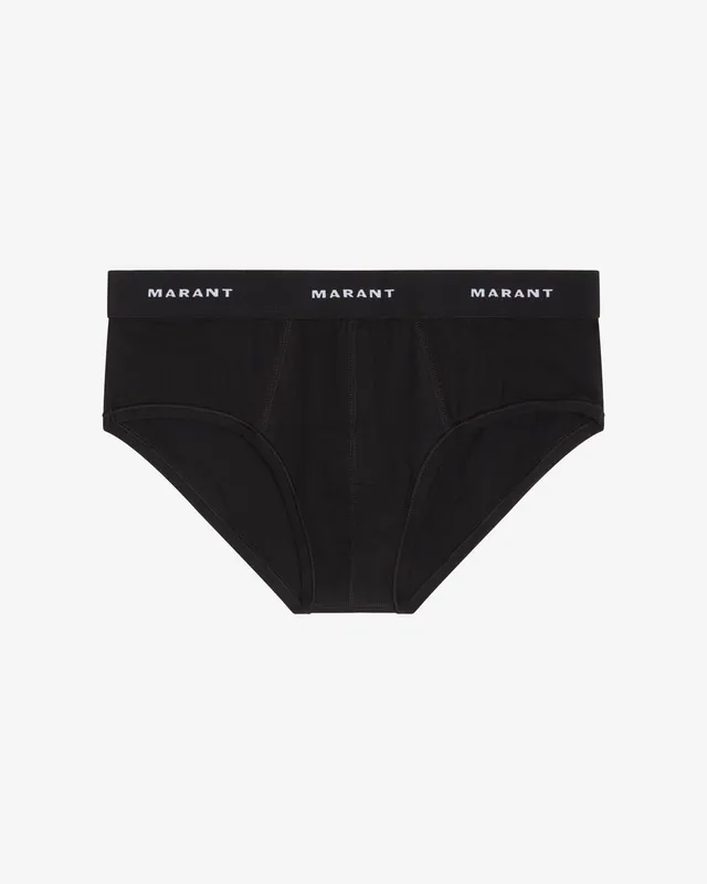 Isabel Marant Benji slip taille élastique logo noir