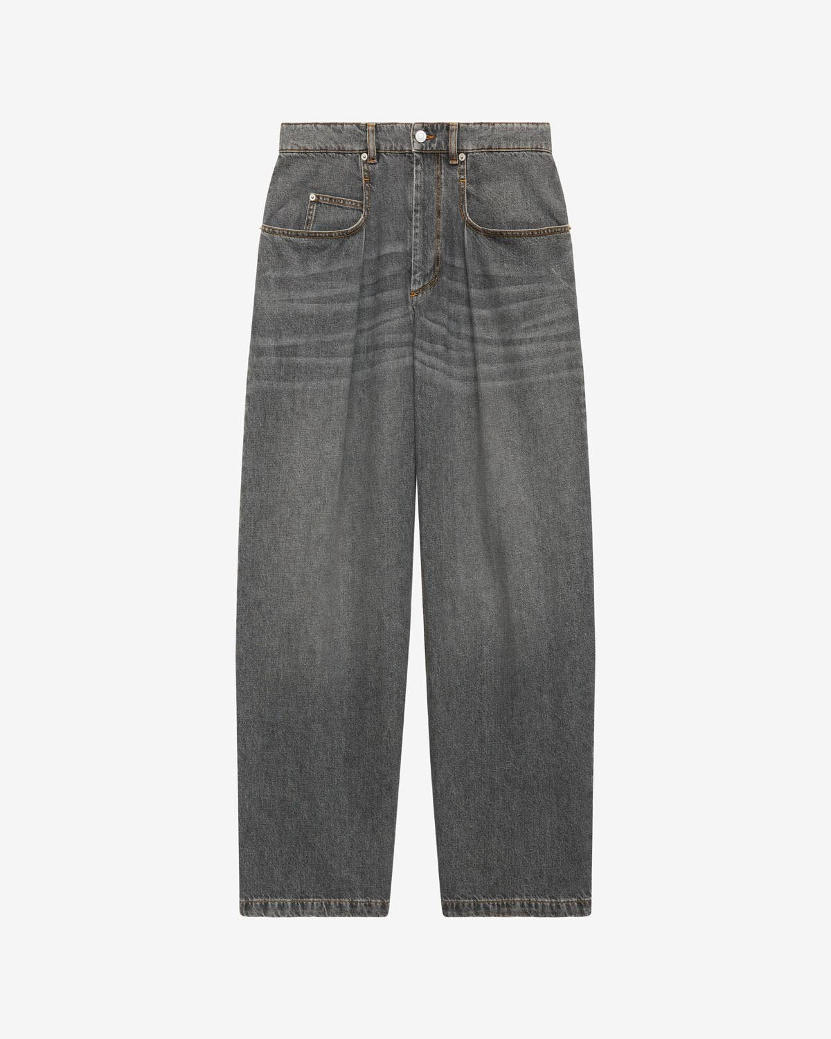Isabel Marant Janael jean noir délavé taille haute