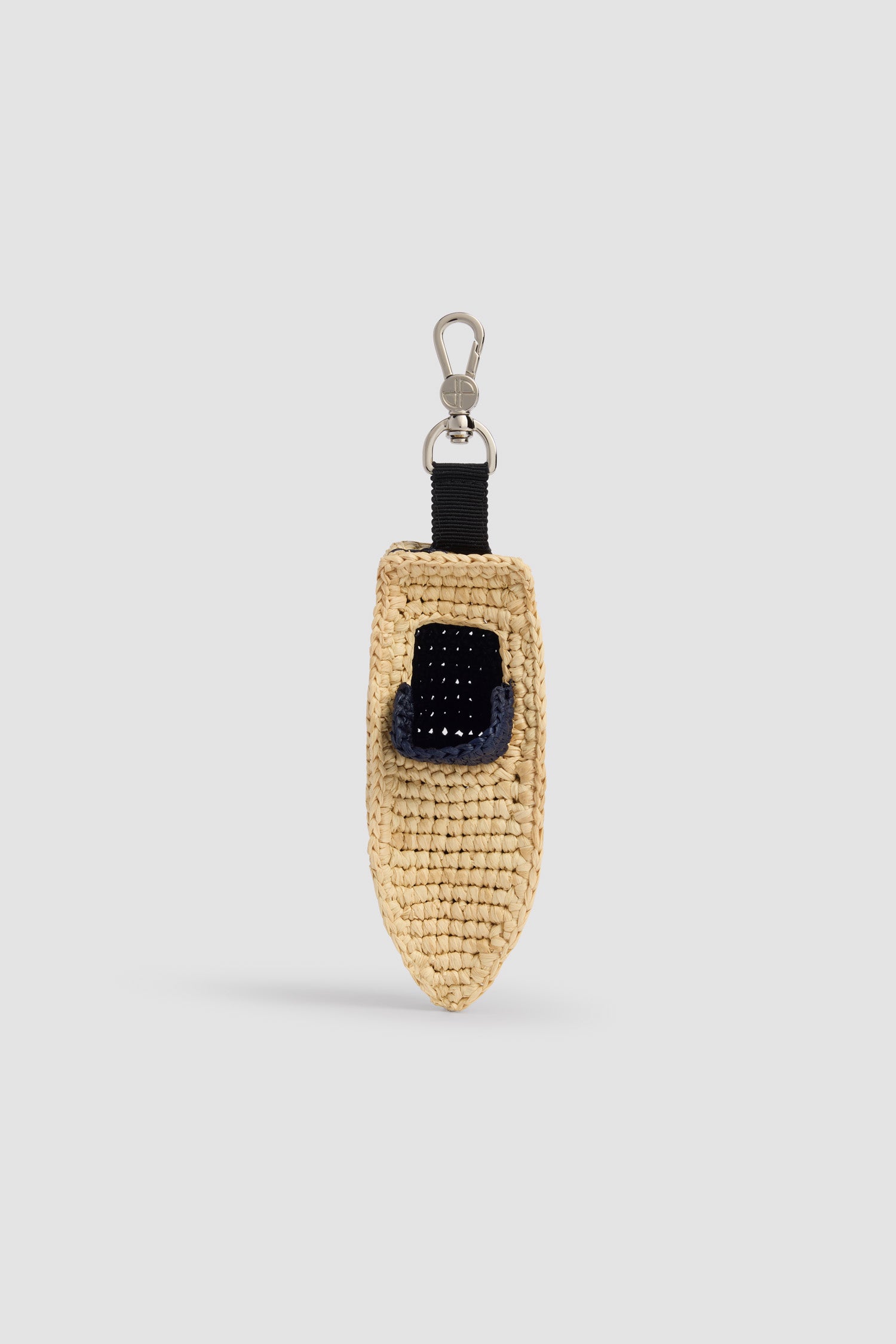 Patou Jewellery Raffia Boat Charm breloque vanille raphia