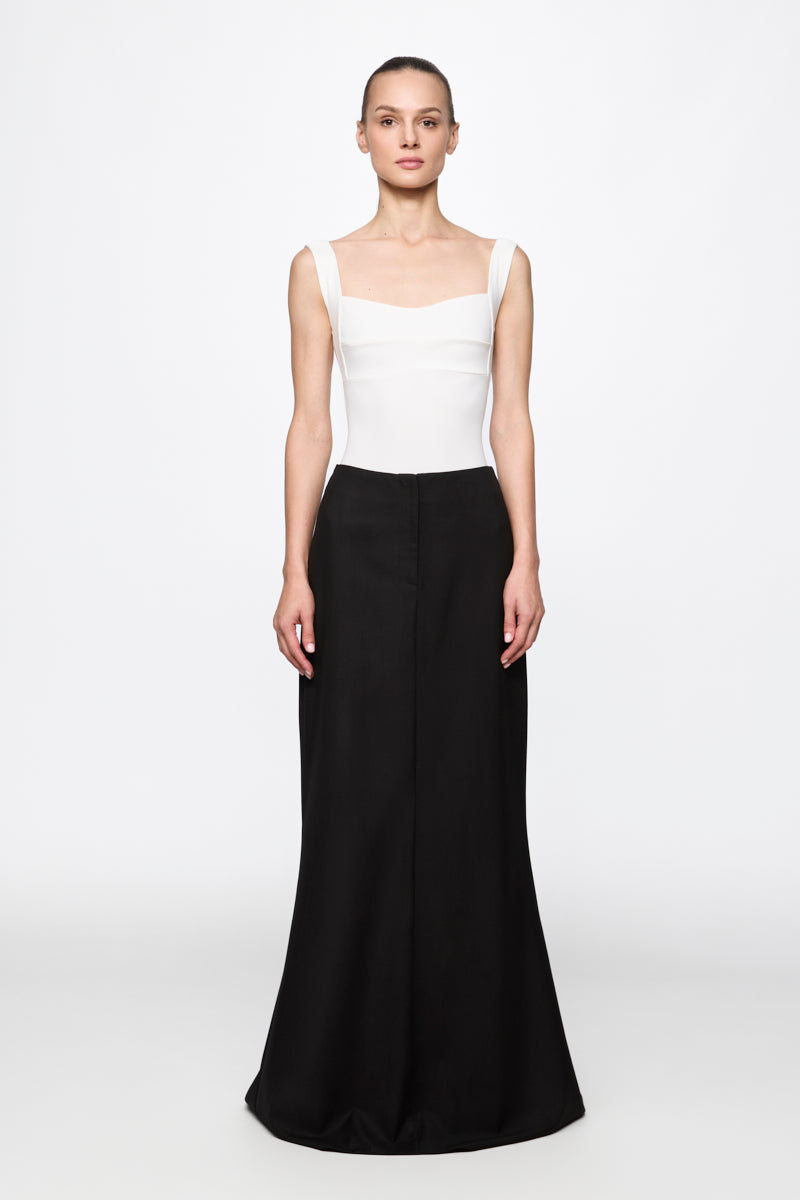 ATU Body Couture Skirts jupe longue noire coton taille moyenne