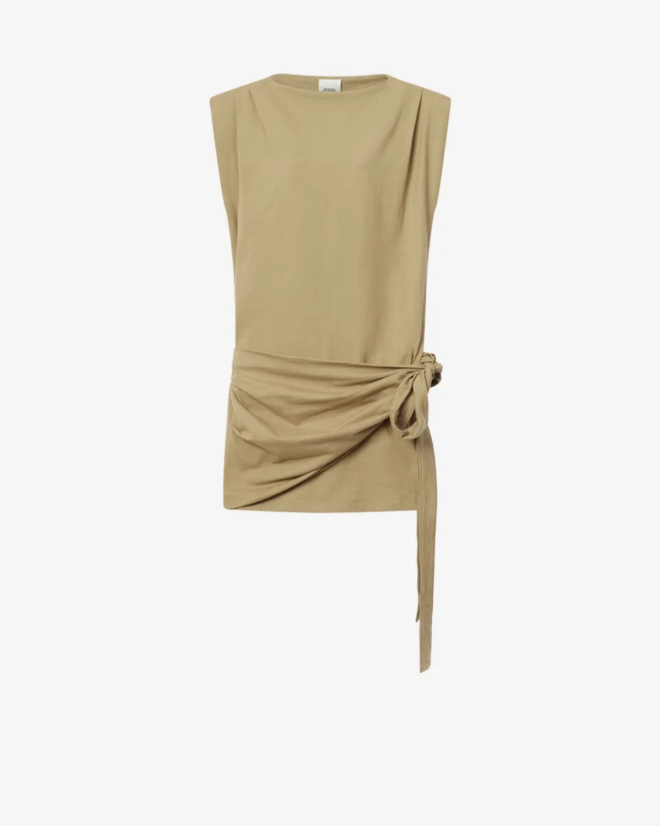 Isabel Marant Marielle robe jersey bronze ajustée