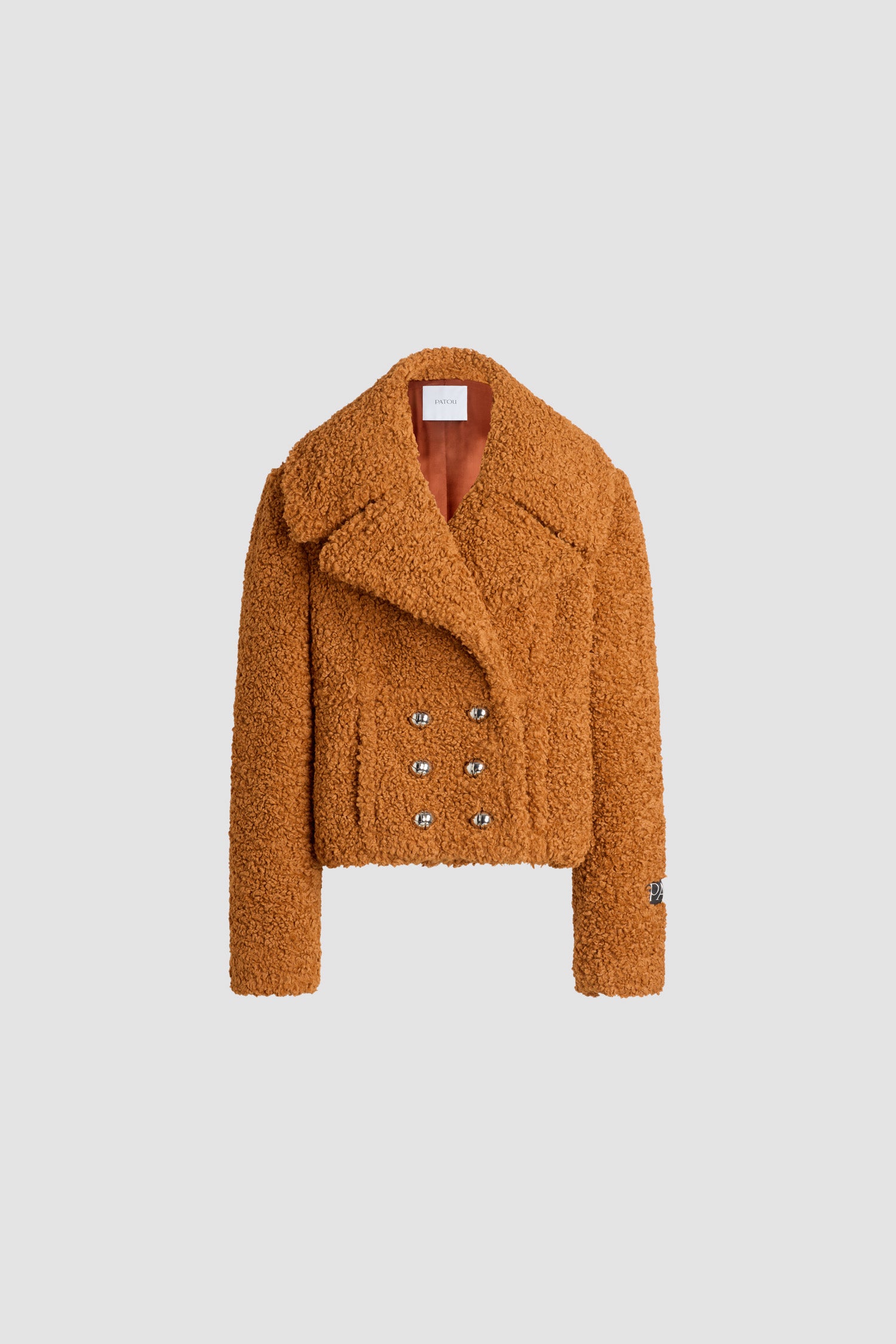 Patou H25CO031 manteau fausse fourrure marron Pumpkin