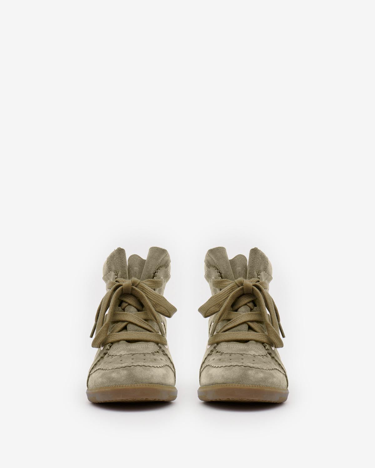 Isabel Marant Bobby baskets taupe suède compensées 5cm