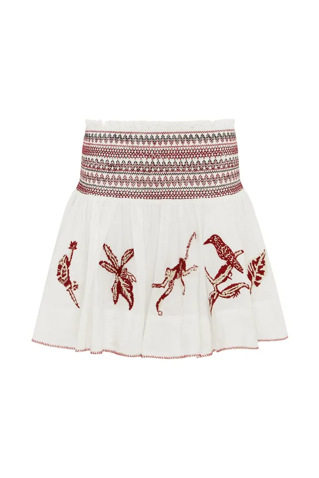 Alemaïs Odie Embroidered jupe mini 8 brodée