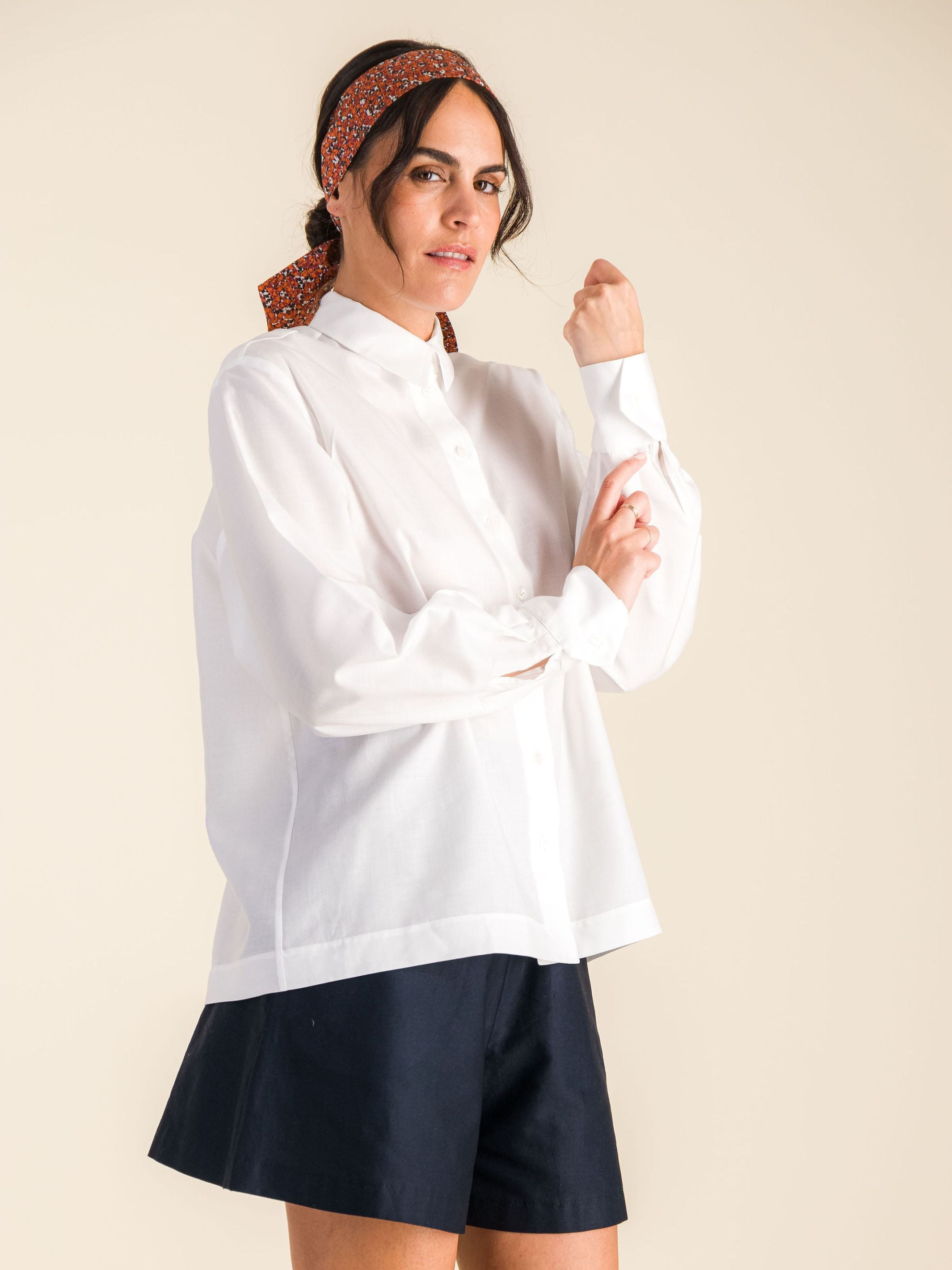 Anahide Saint André Azadeh chemise blanche oversize coton