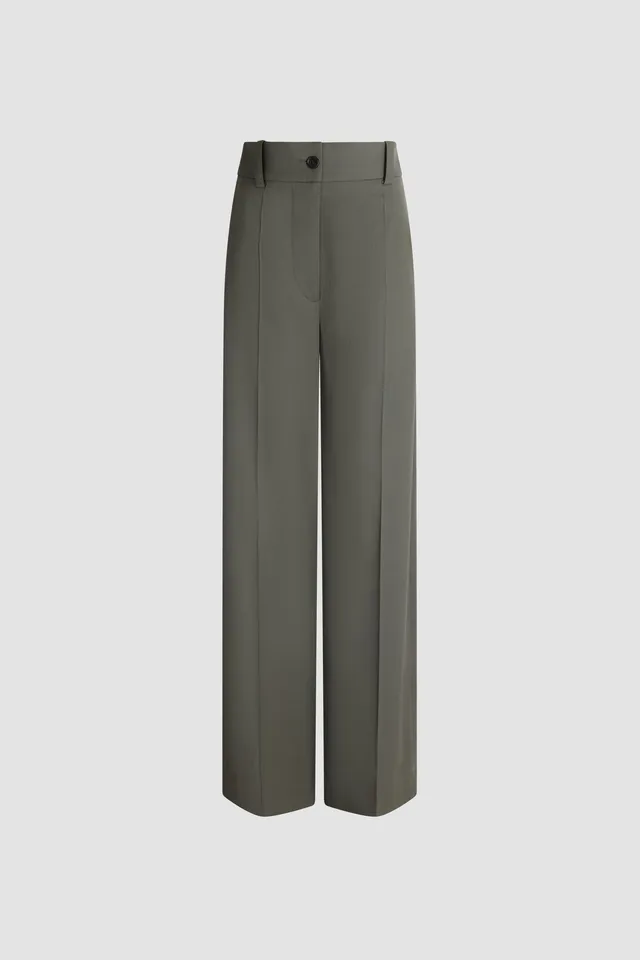 Patou TR054 pantalon droit vert lierre laine responsable