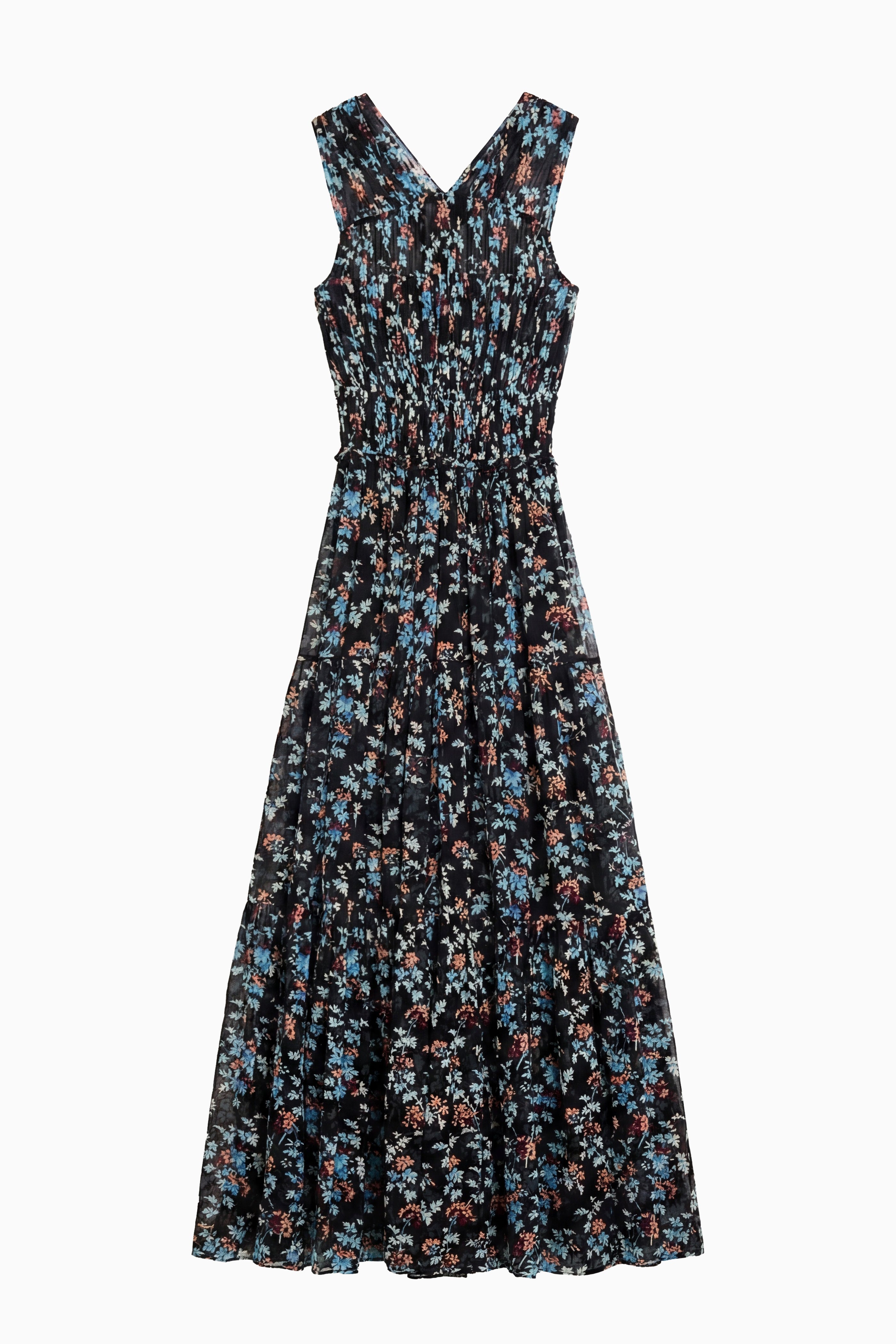 Ulla Johnson Freesia robe longue nightshade noire
