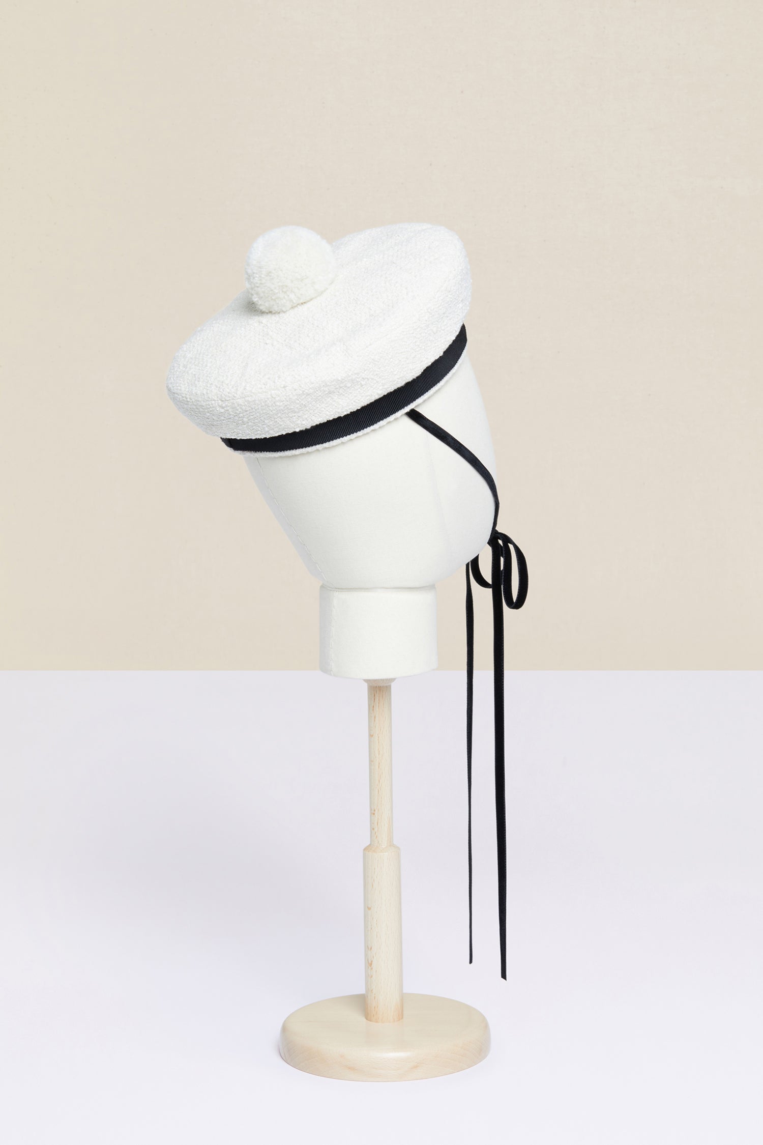 Patou Accessories Tweed sailor hat bob tweed sable TU pompon