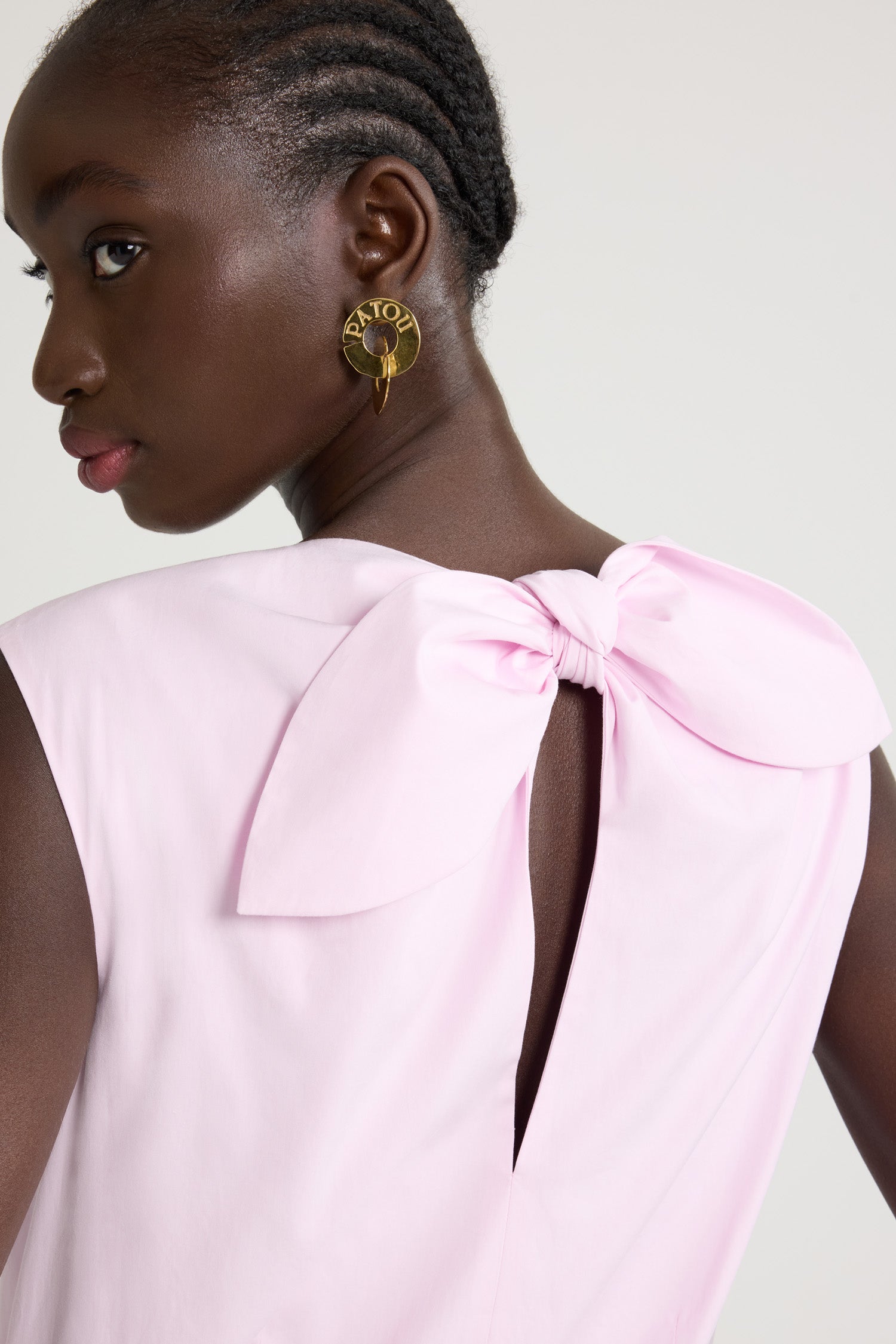 Patou P25DR1860017457P robe midi coton rose