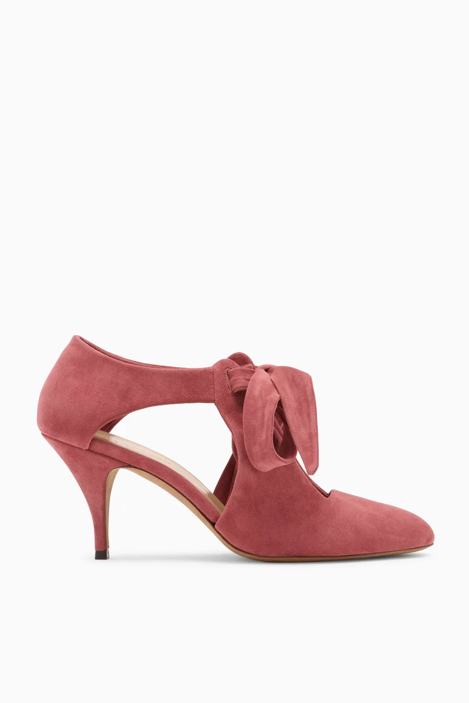 Ulla Johnson Ingrid Escarpins suède Fig nœud 75mm