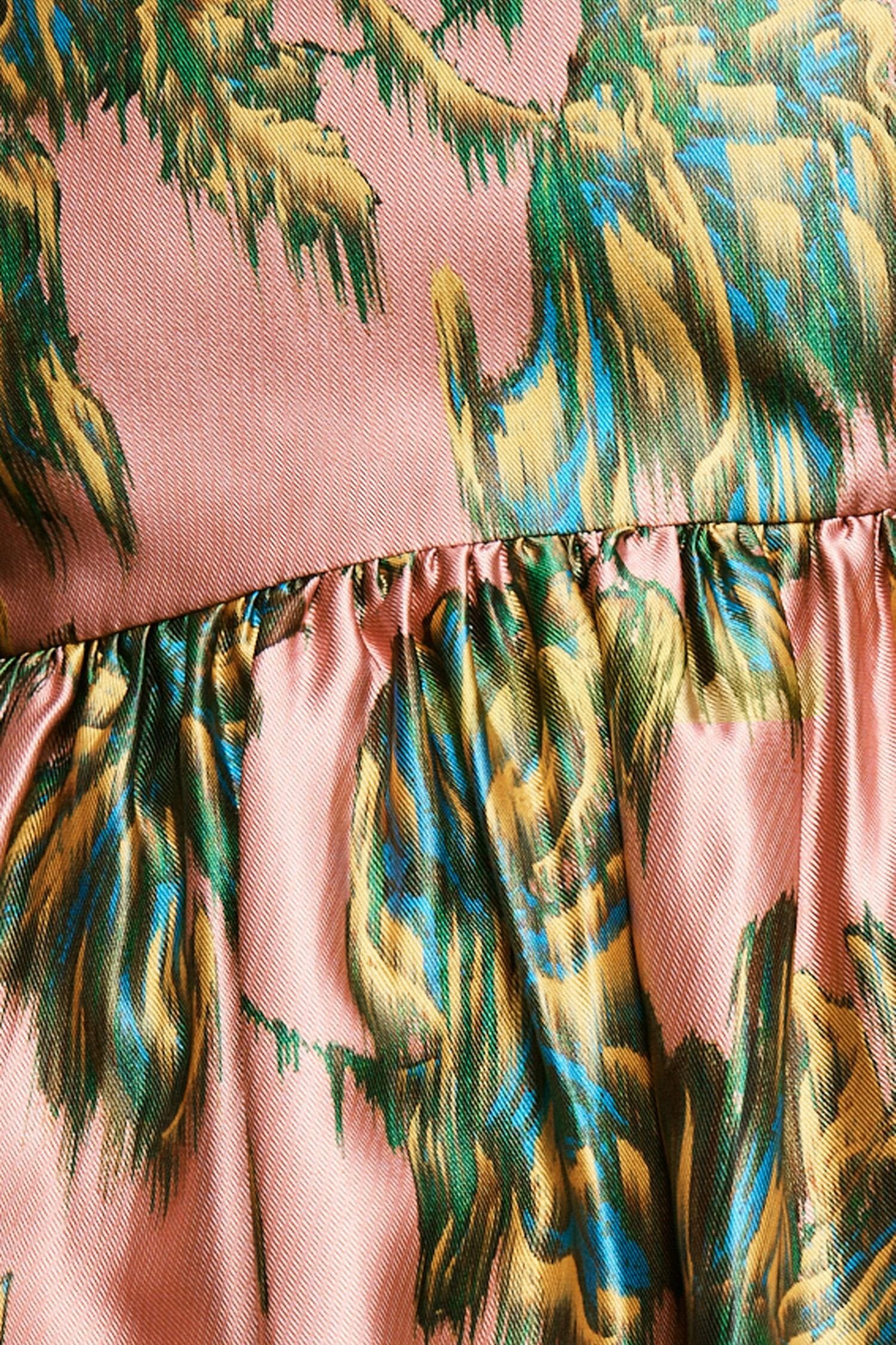Alemais Faye robe midi empire fleurie recyclée